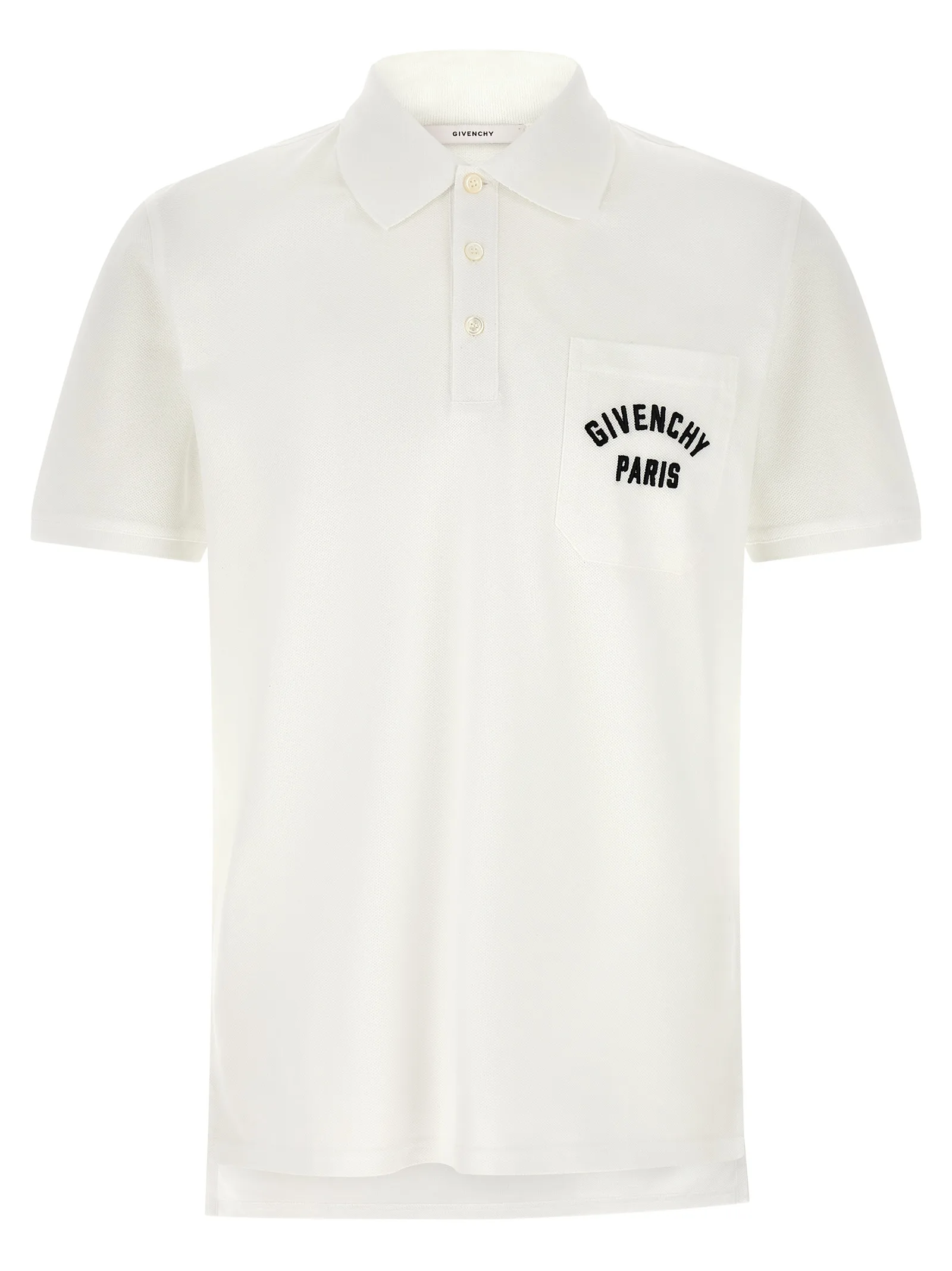White Cotton Polo Shirt