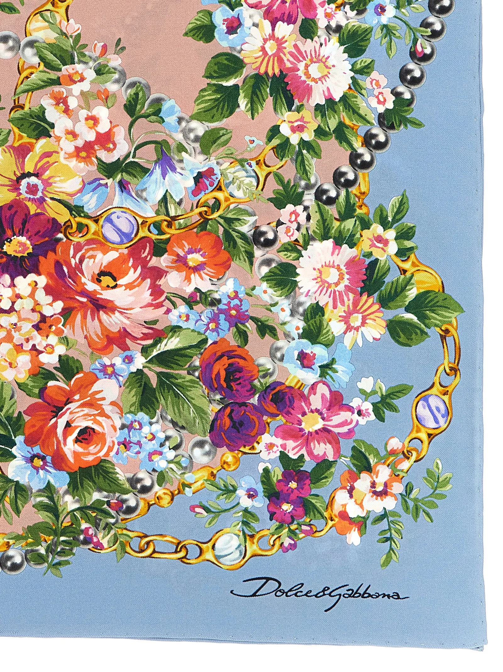 Blue Silk Scarf - Image 2