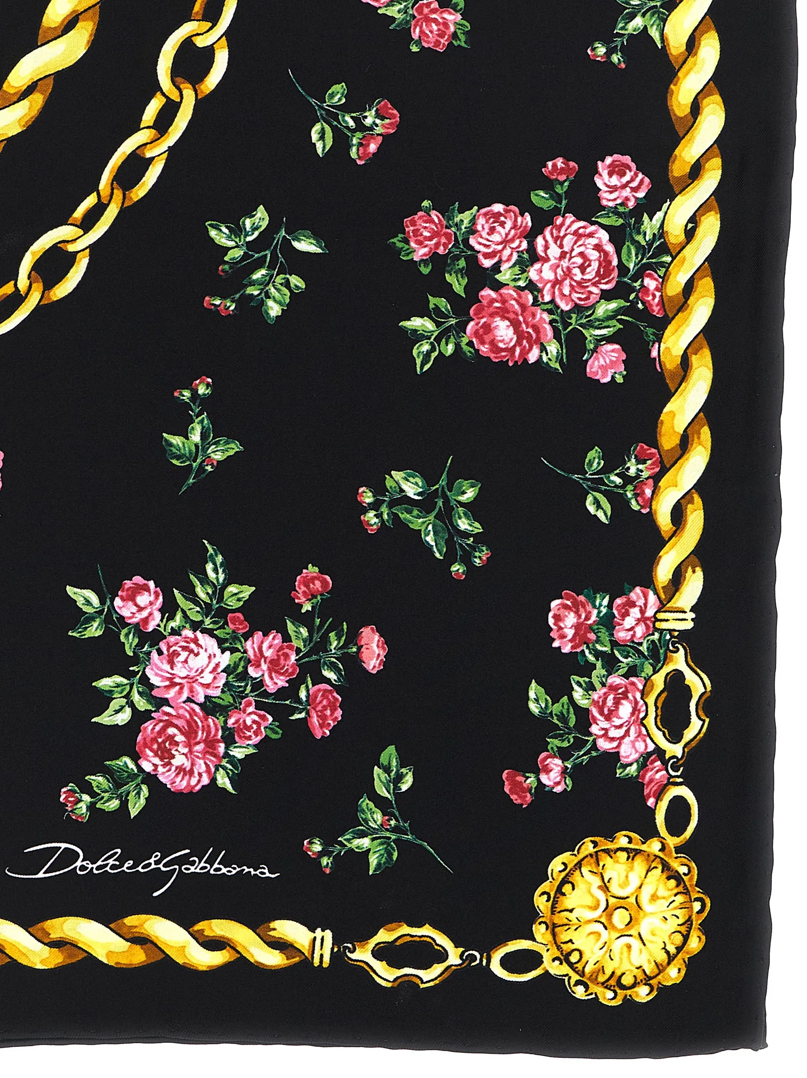 Black Silk Scarf - Image 2
