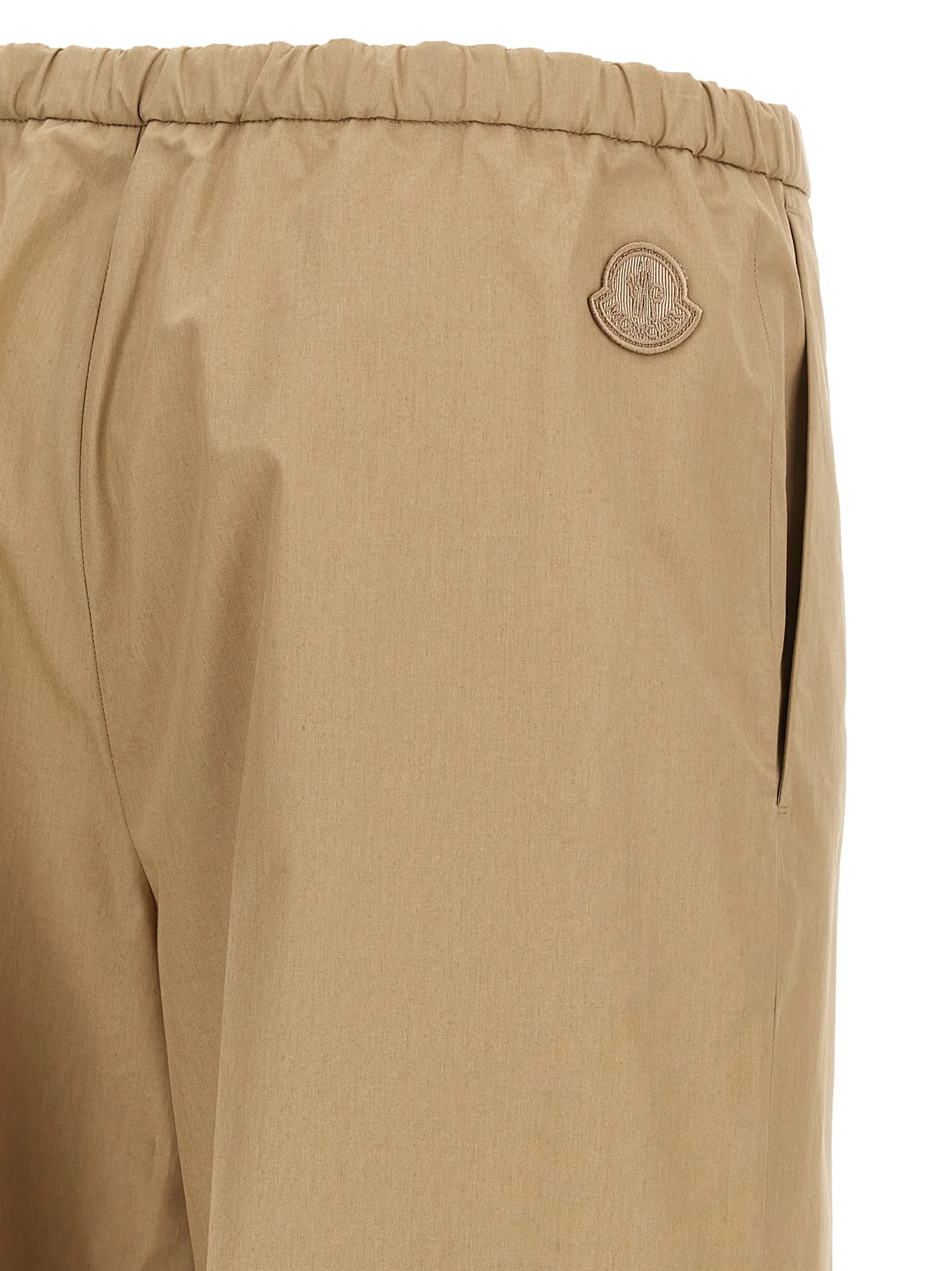Beige Cotton Casual Pants - Image 4