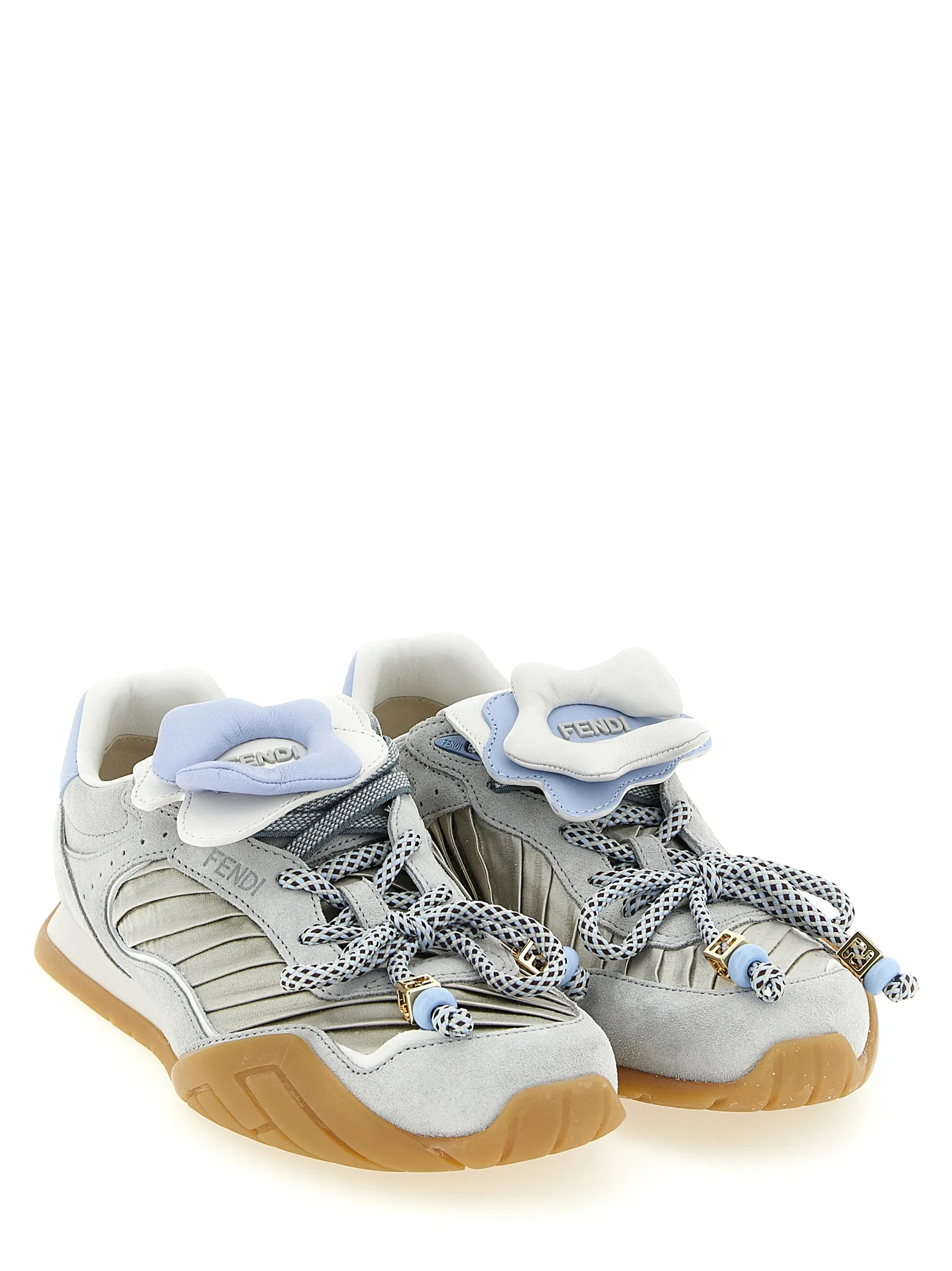 Gray Calfskin Athletic Sneakers - Image 2