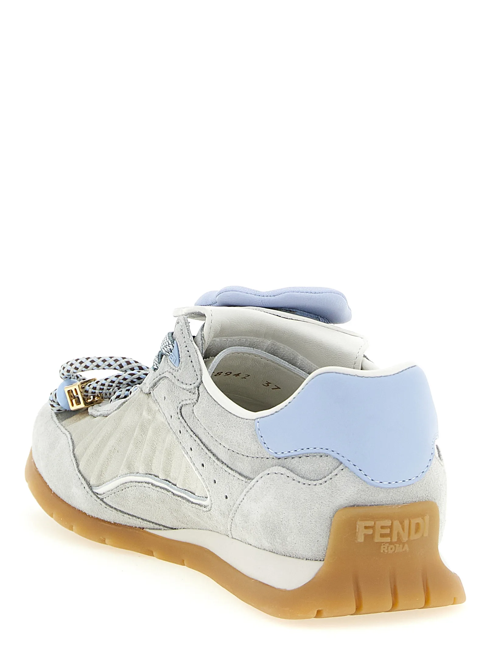 Gray Calfskin Athletic Sneakers - Image 4
