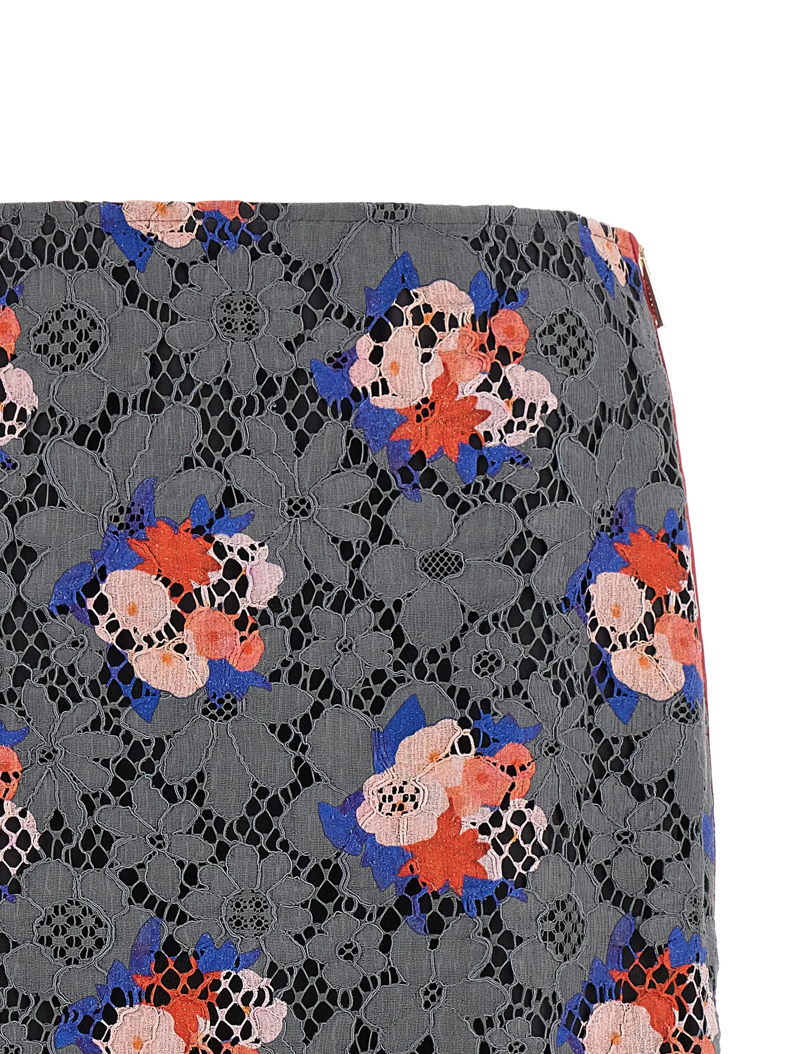 Gray Cotton Midi Skirt - Image 4