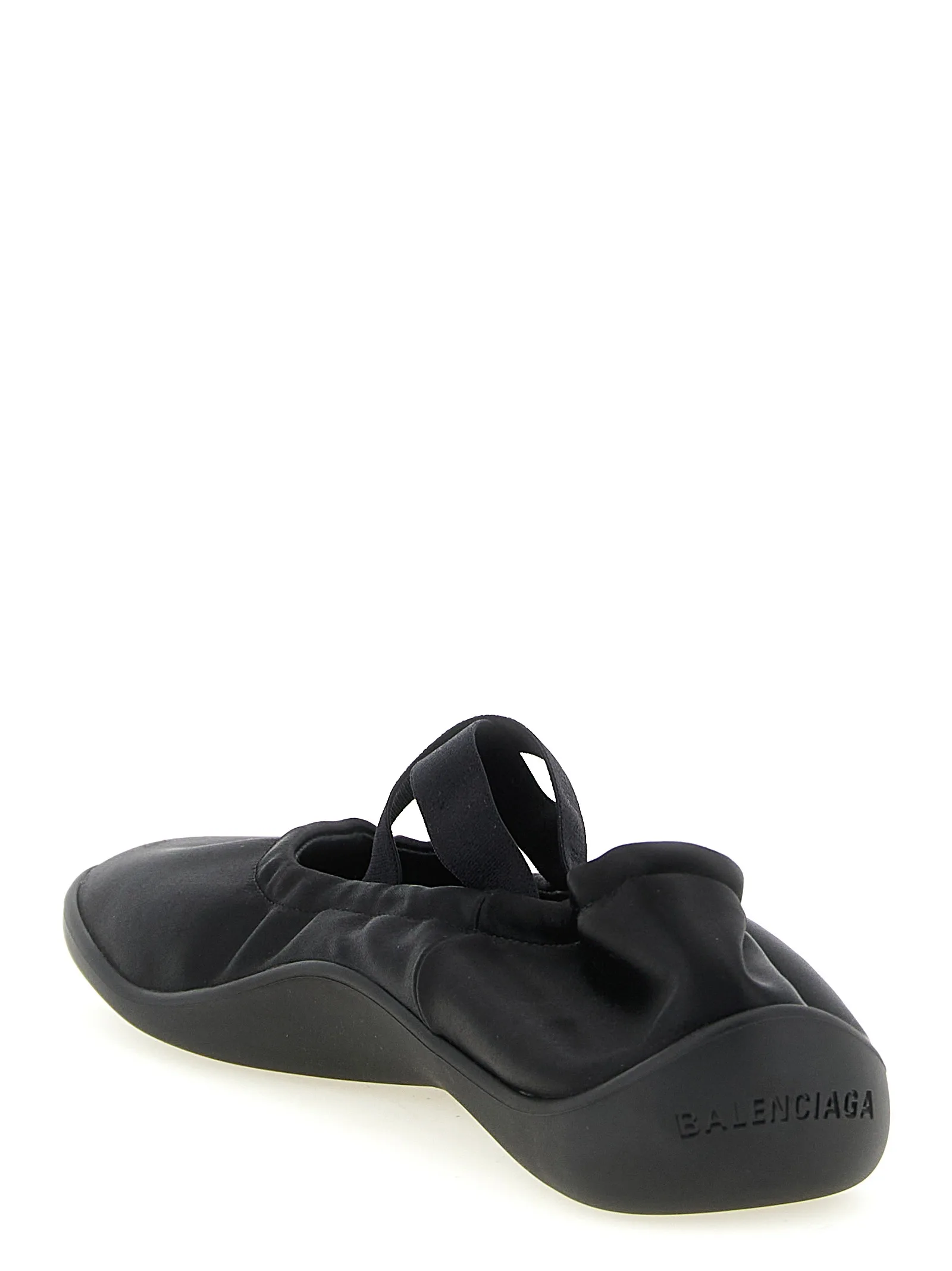 Black Polyester Ballet Flats - Image 3