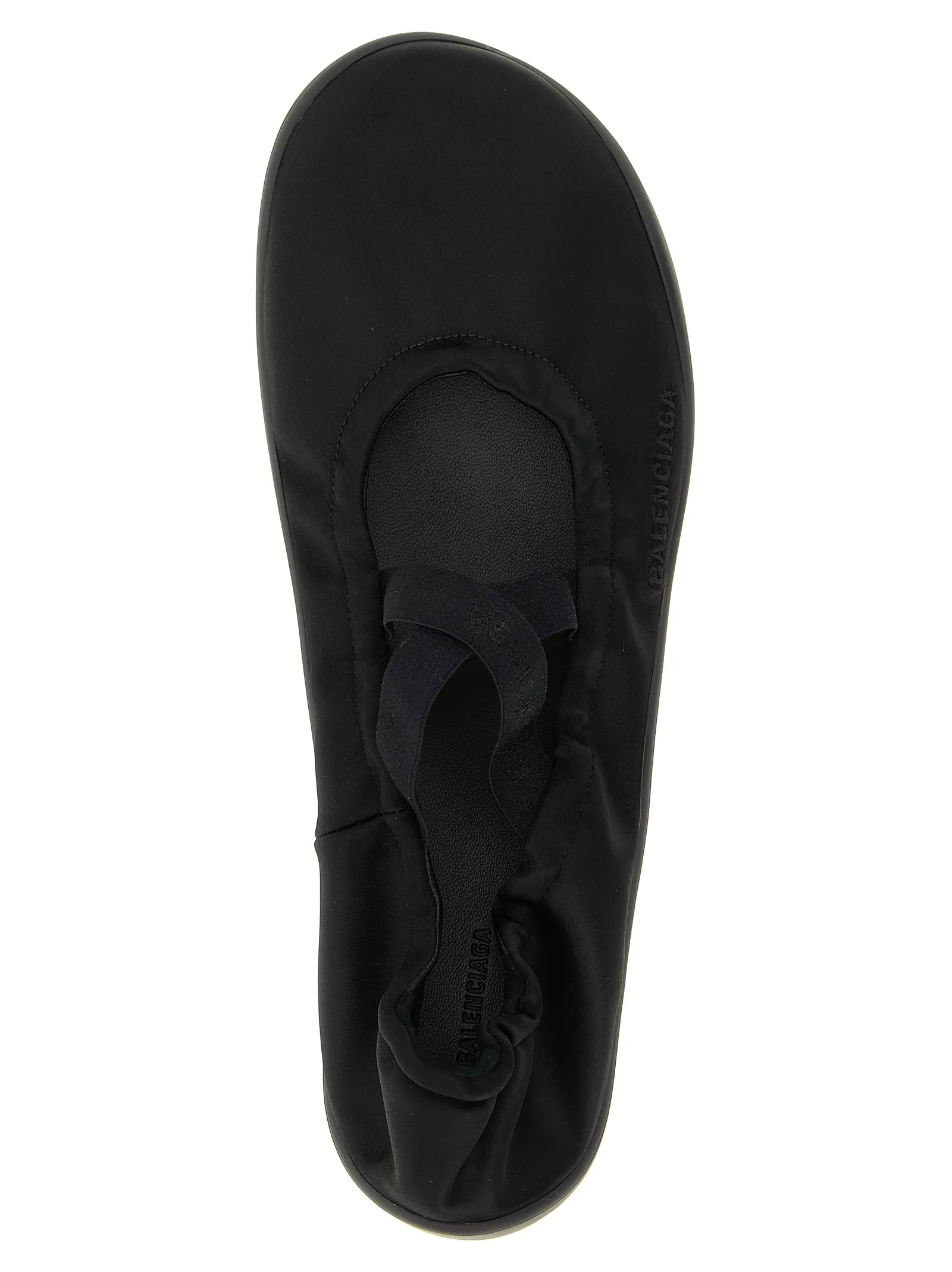 Black Polyester Ballet Flats - Image 4