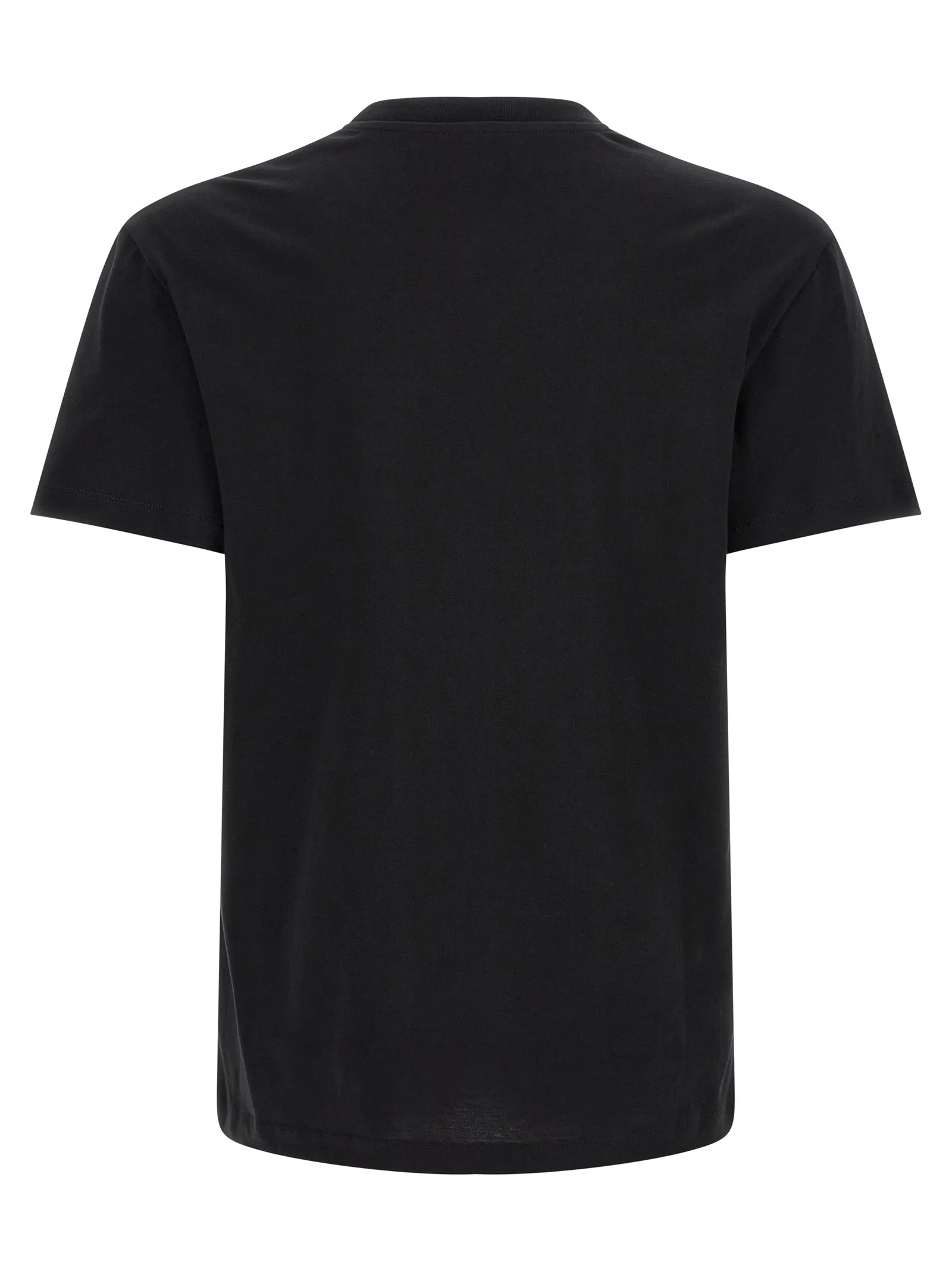 Black Cotton T-Shirt - Image 2