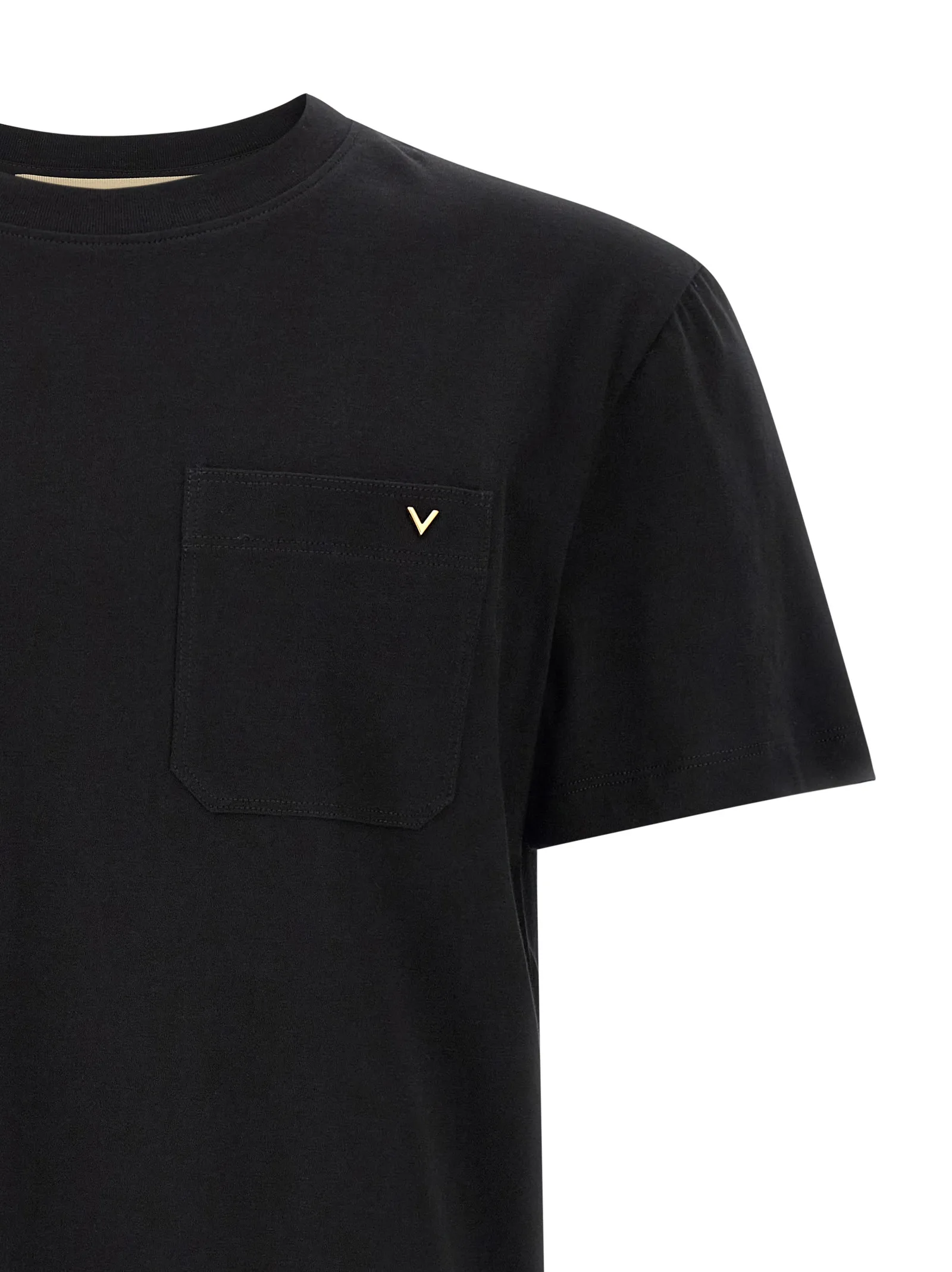 Black Cotton T-Shirt - Image 3