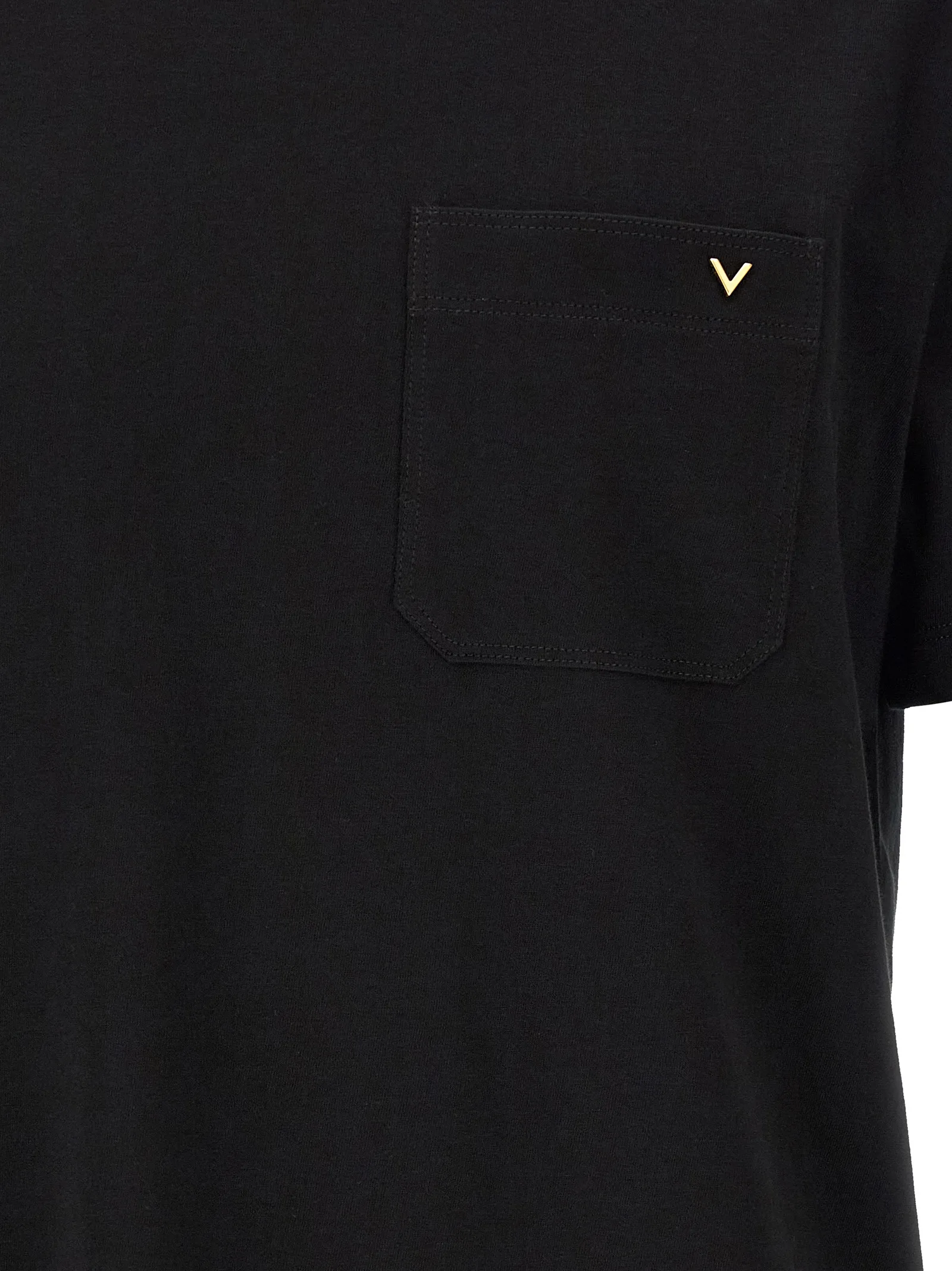 Black Cotton T-Shirt - Image 4
