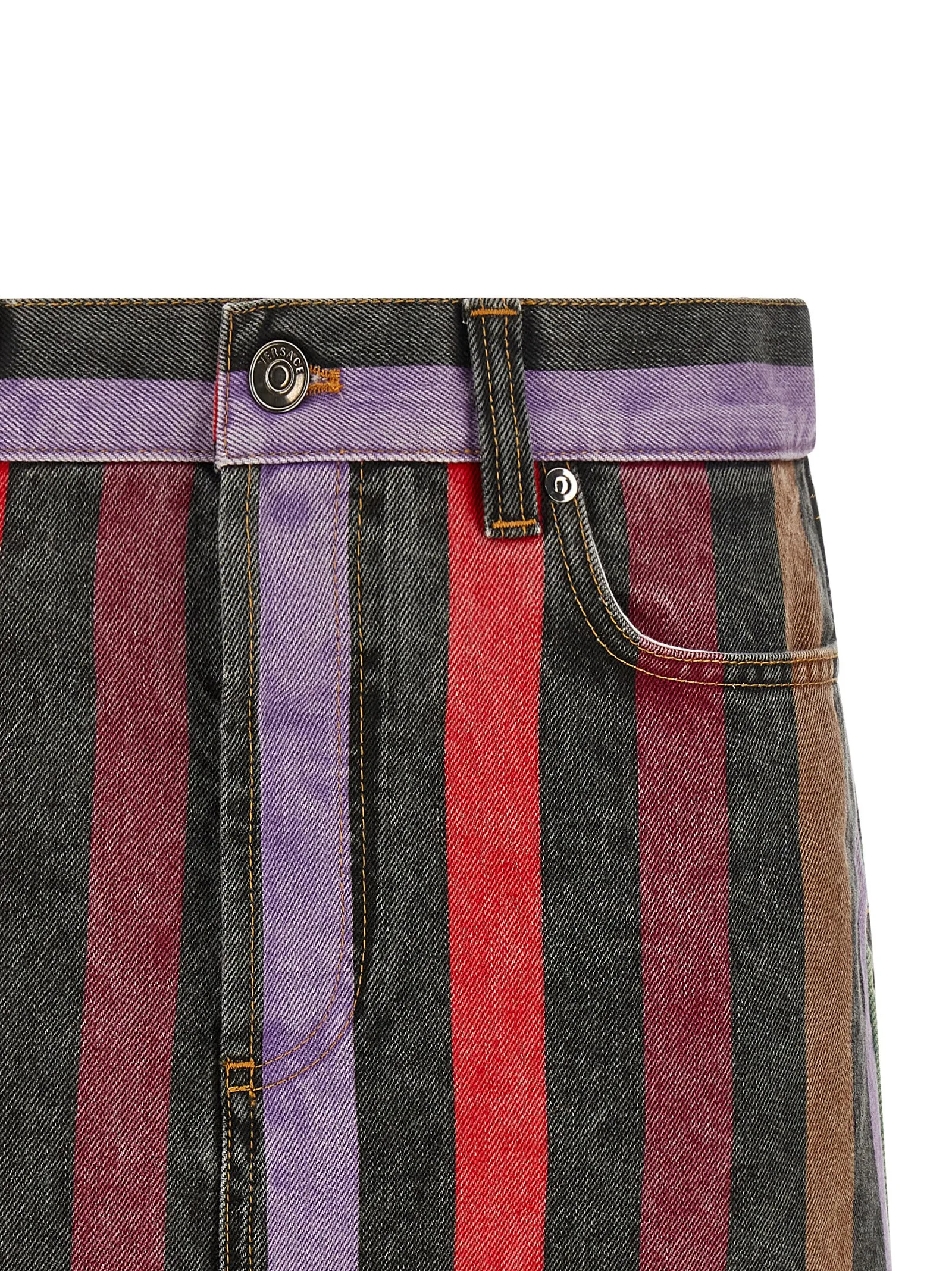 Multicolor Cotton Long Skirt - Image 3