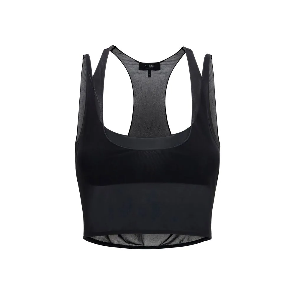 Black Viscose Blouse