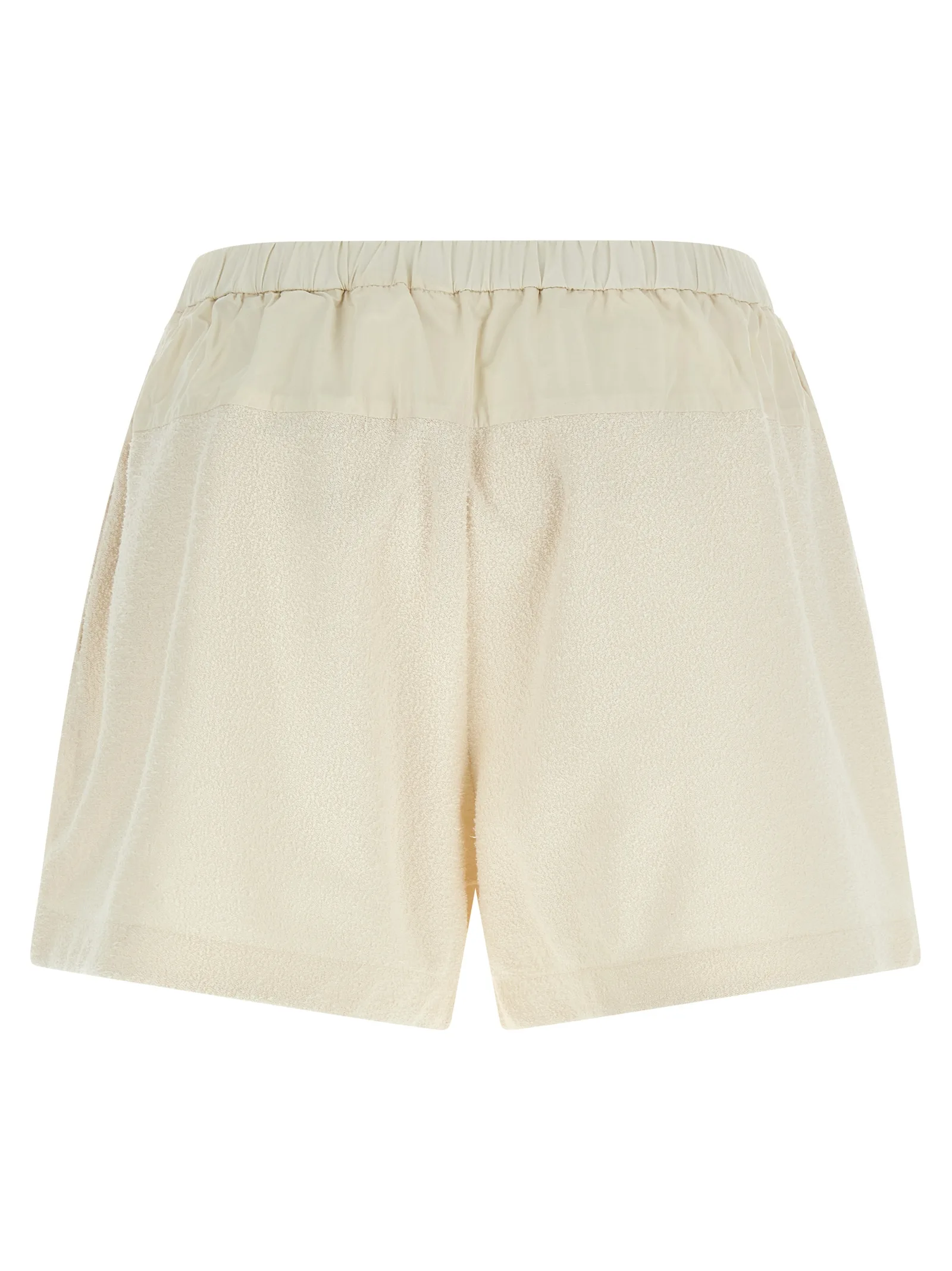 White Polyester Bermuda Shorts - Image 2