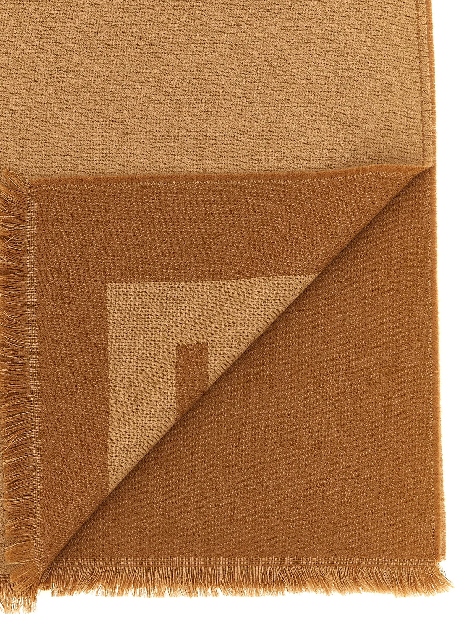 Brown Virgin Wool Foulard - Image 3