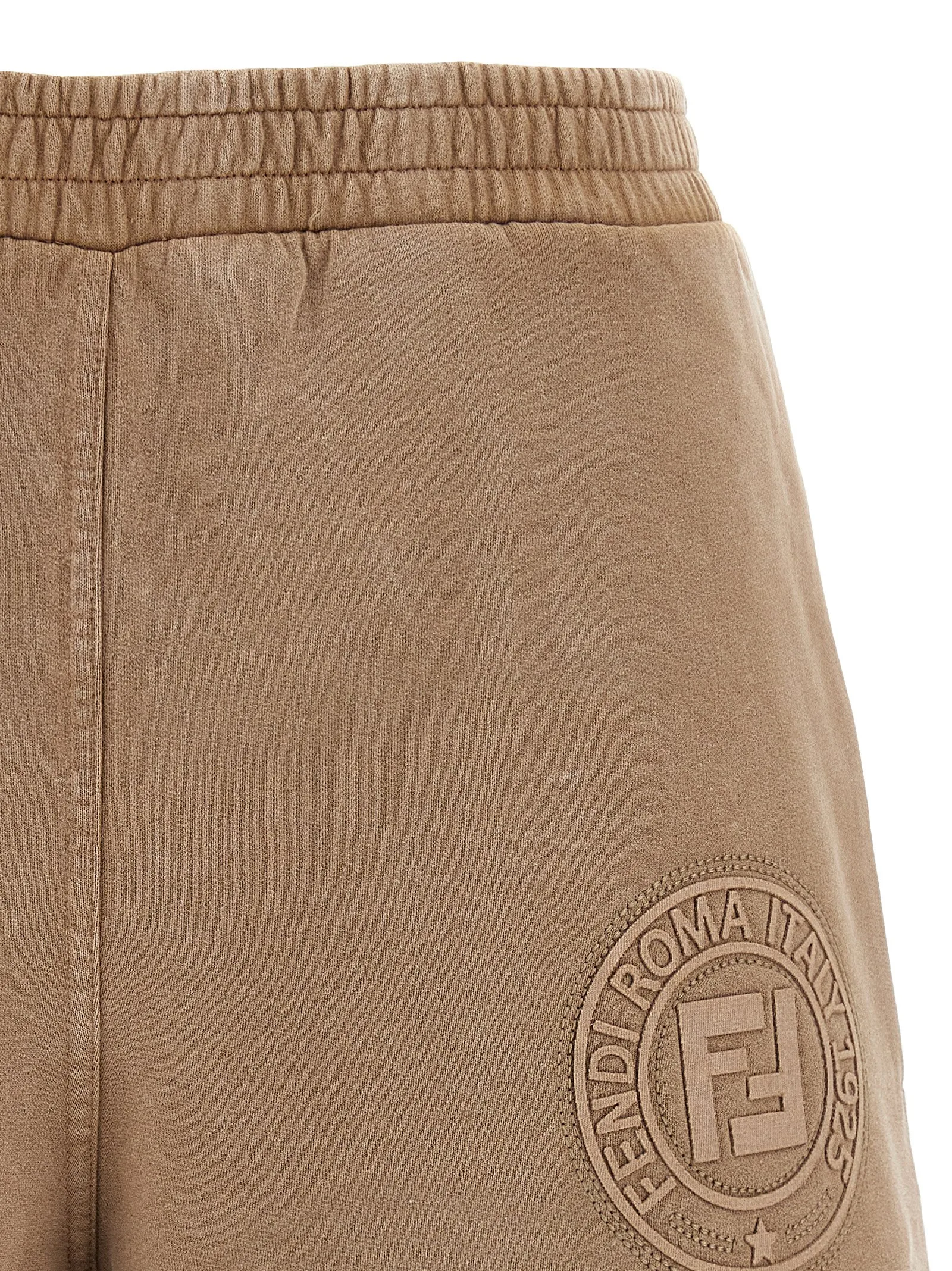 Brown Cotton Bermuda Shorts - Image 3