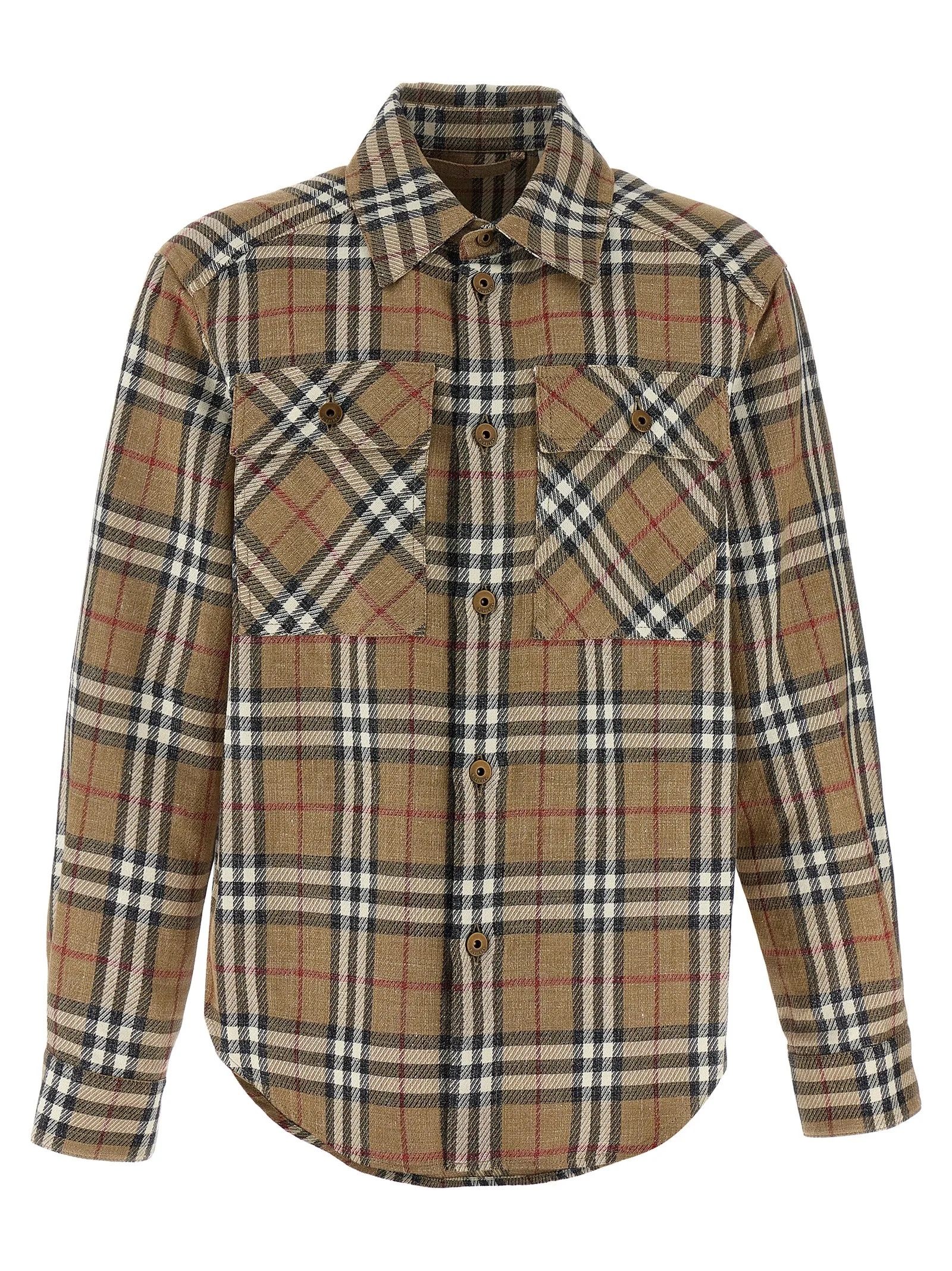 Brown Cotton Shirt