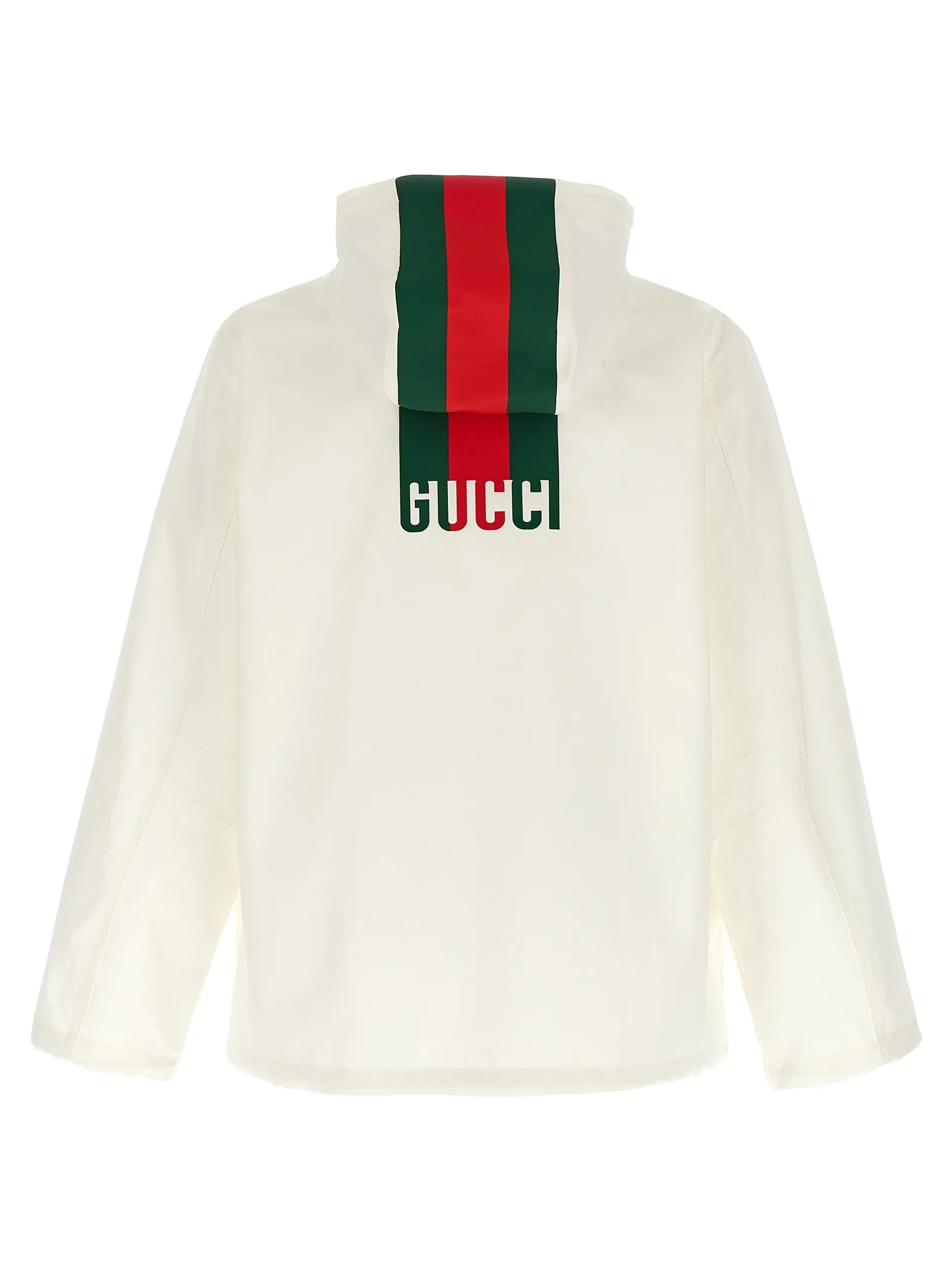 White Cotton Shell Jacket - Image 2