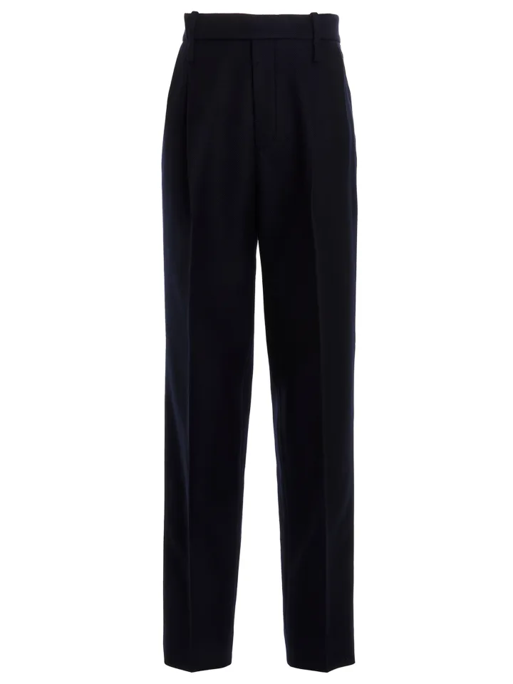 Blue Cashmere Casual Pants