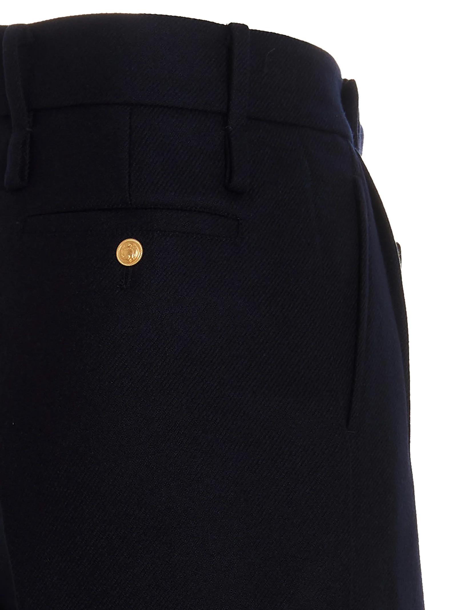 Blue Cashmere Casual Pants - Image 4