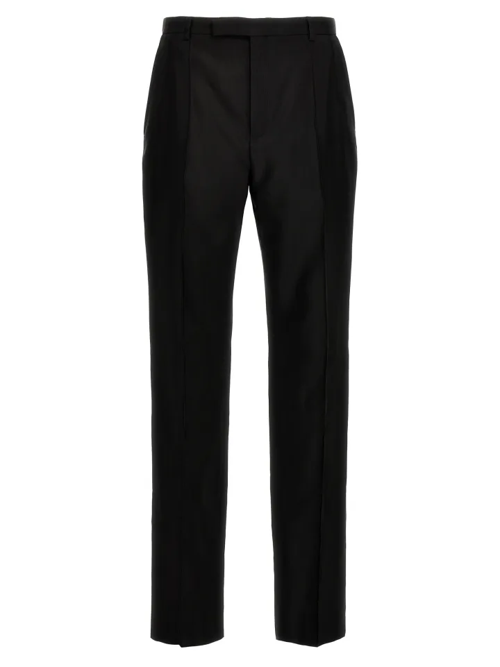 Black Acetate Dress Pants