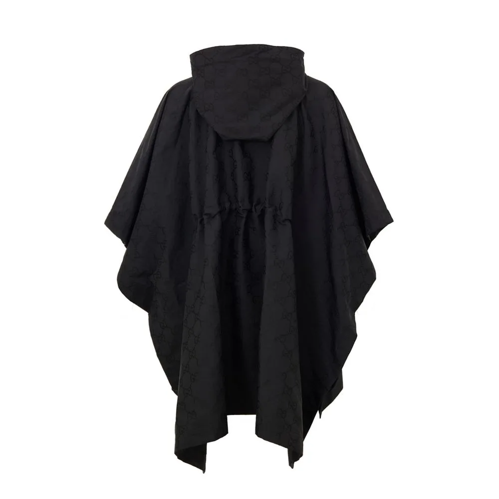 Black Polyester Trench Coat - Image 2