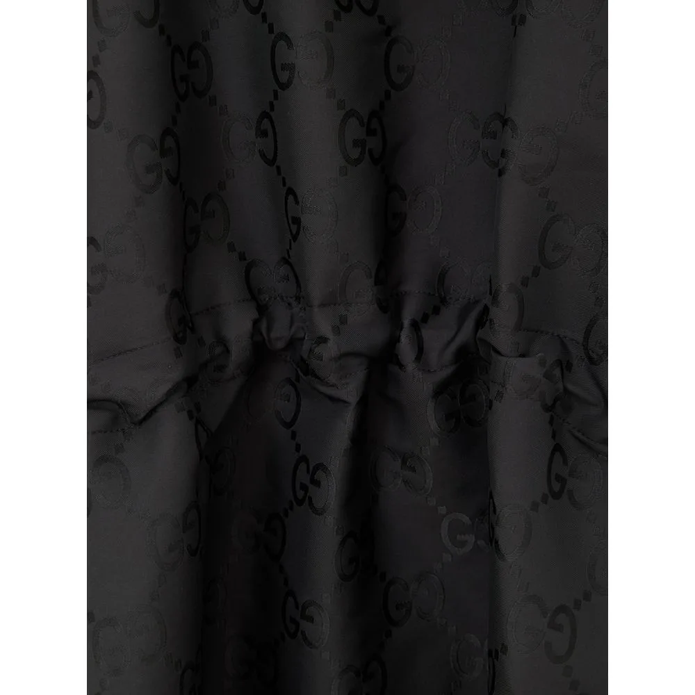 Black Polyester Trench Coat - Image 3