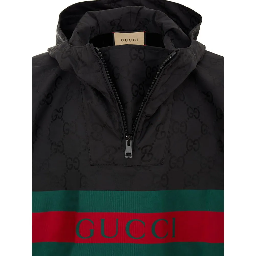 Black Polyester Trench Coat - Image 4