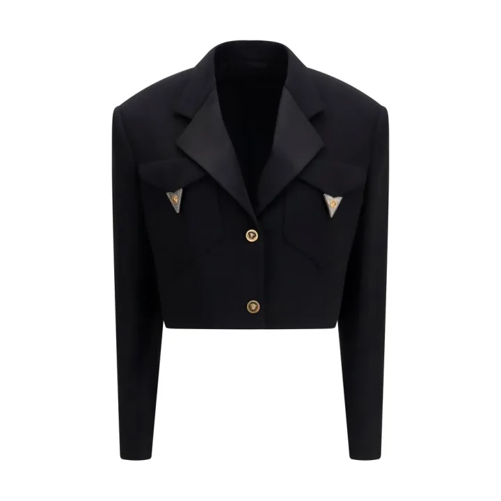 Black Wool Oves Aries Blazer