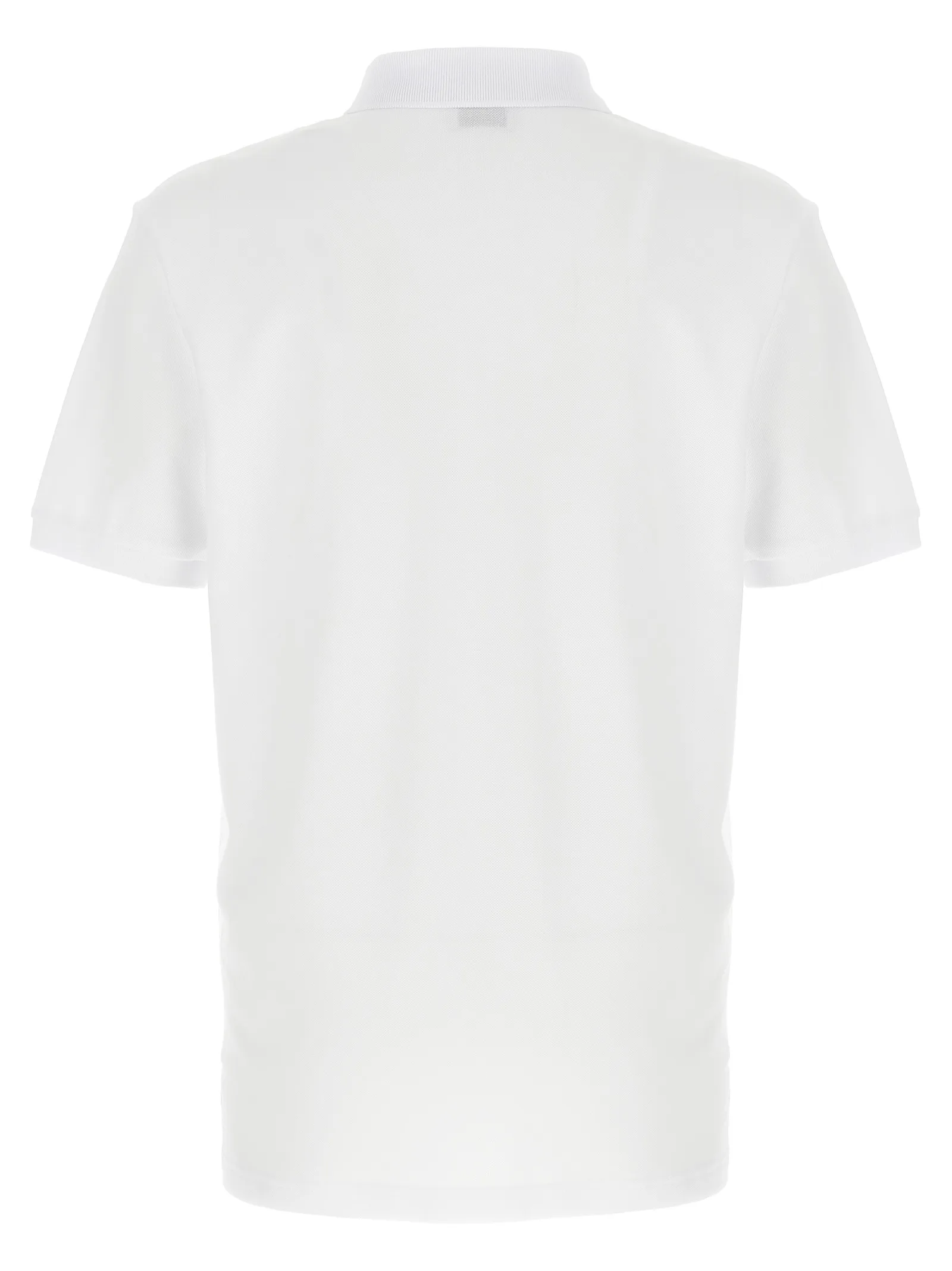 White Cotton Polo Shirt - Image 2