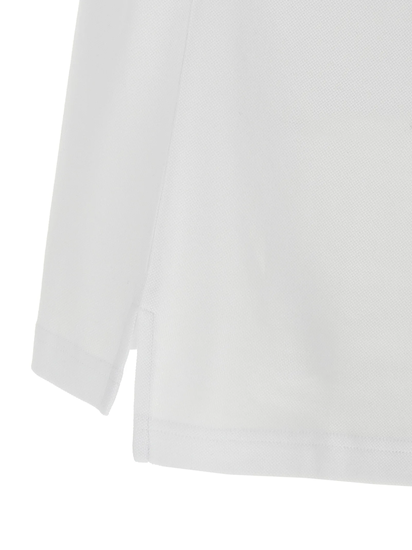 White Cotton Polo Shirt - Image 4