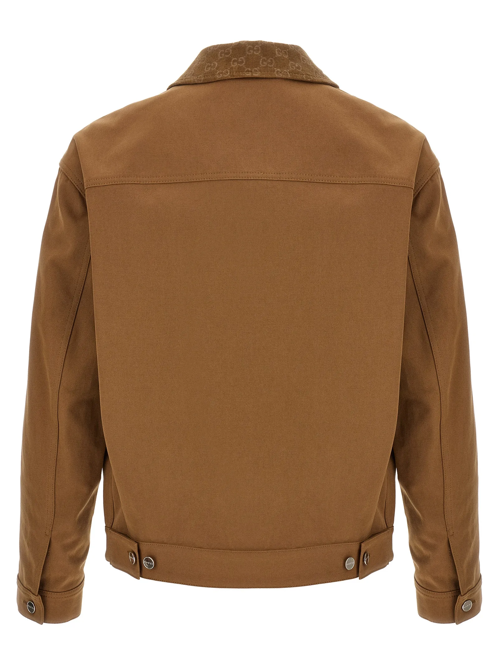 Brown Cotton Full - Length Jacket - Image 2