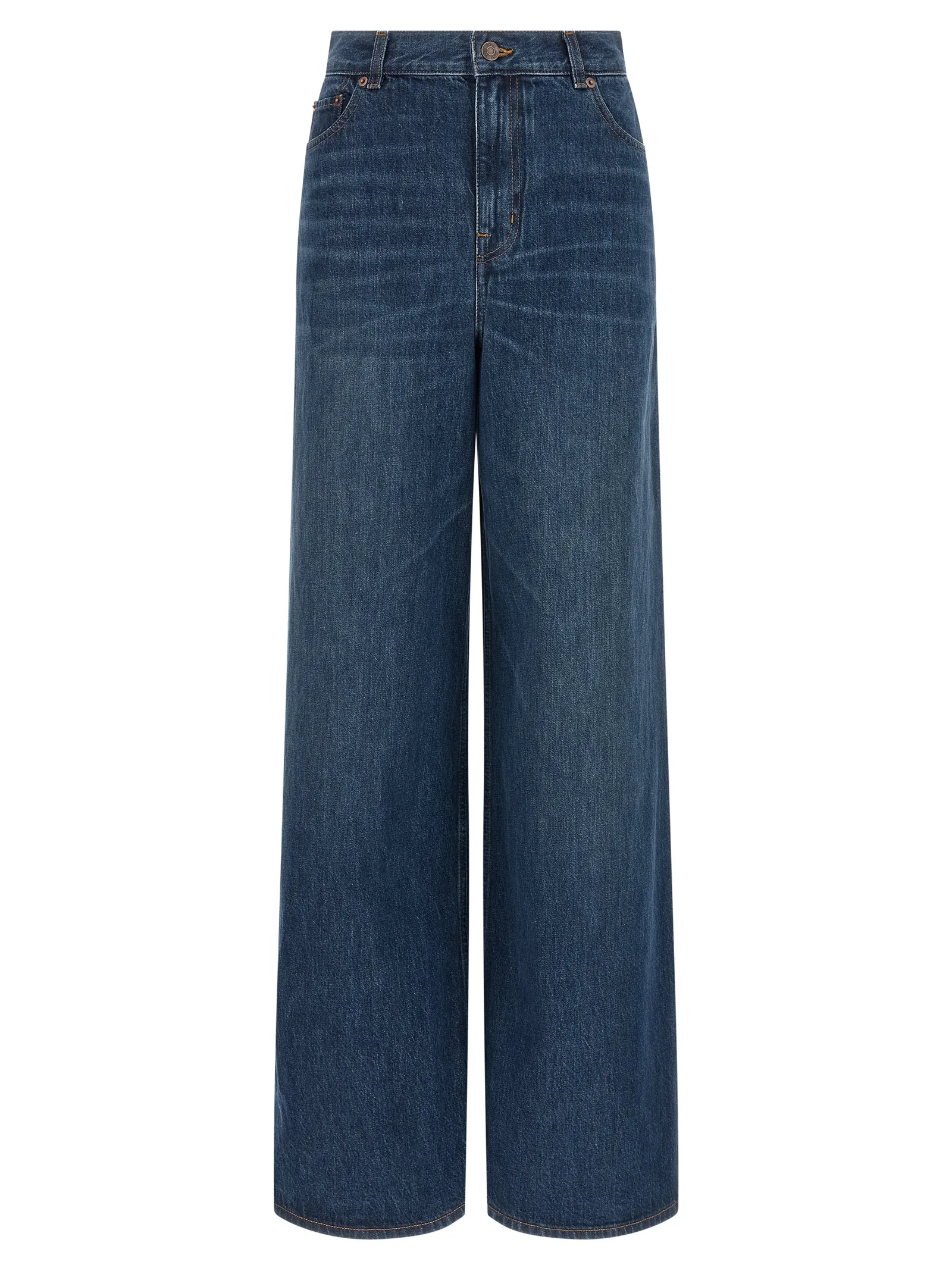 Blue Cotton Jeans Denim
