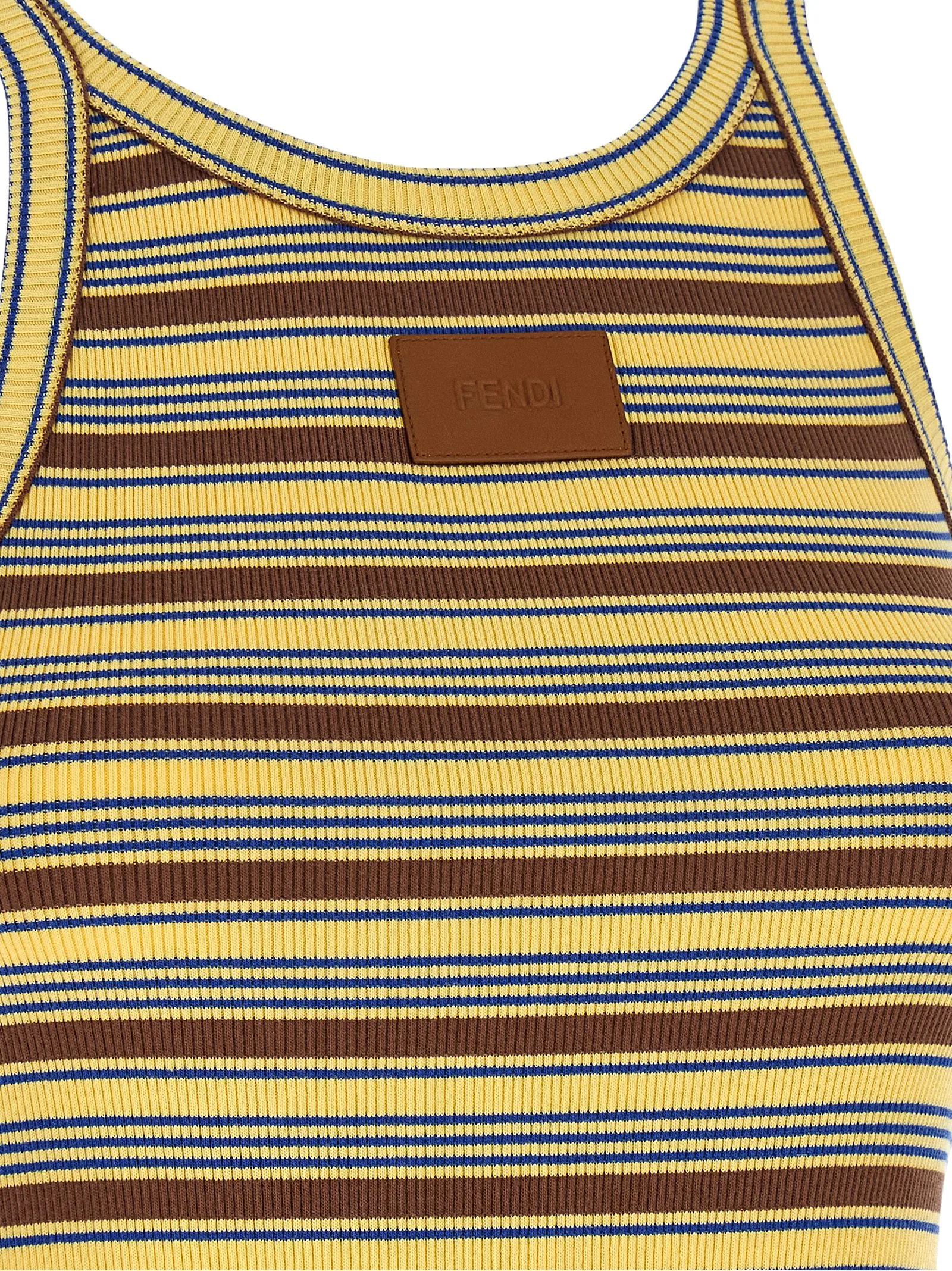 Multicolor Cotton Sleeveles T - Shirt - Image 4
