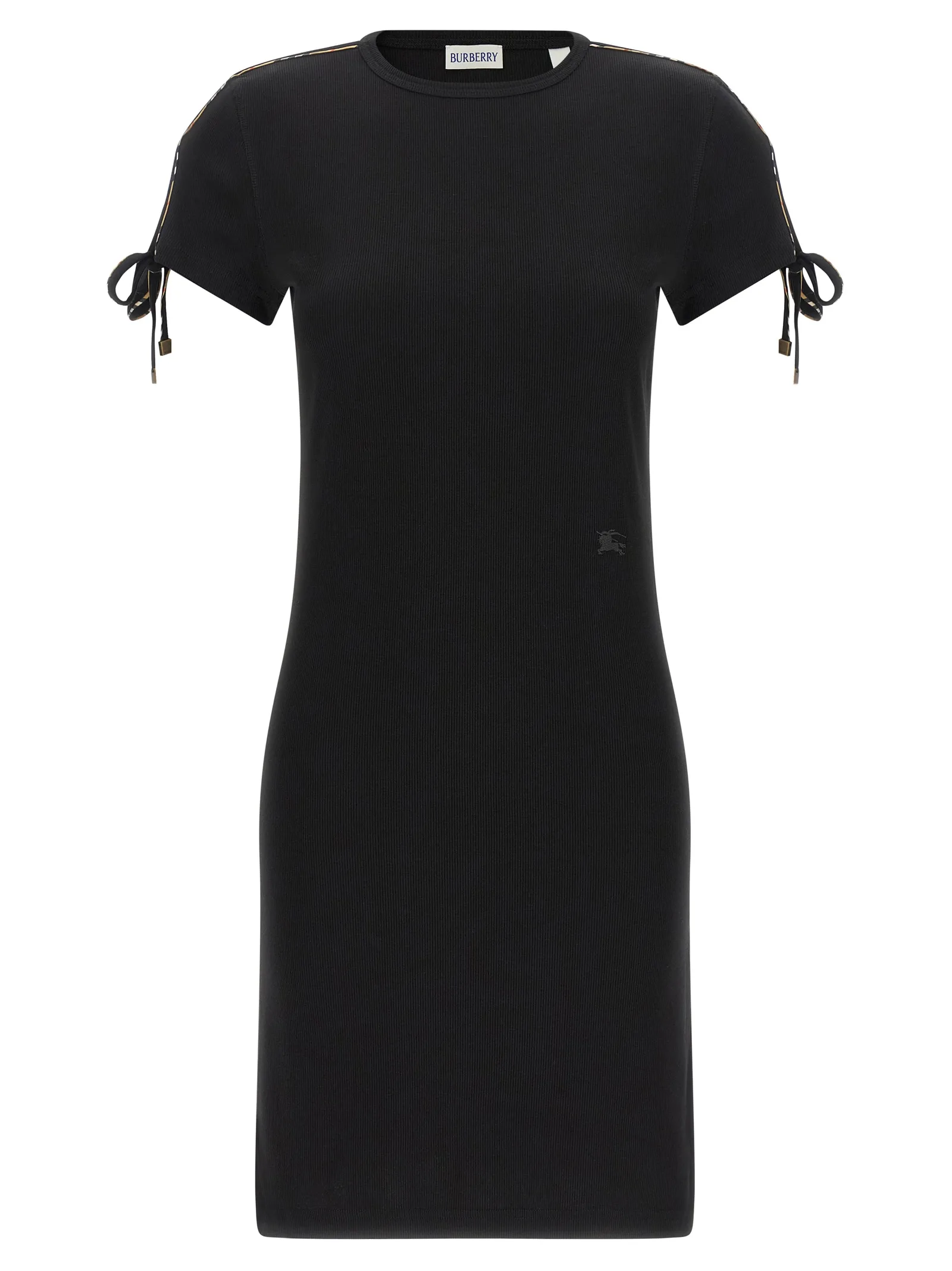 Black Cotton Short Dress