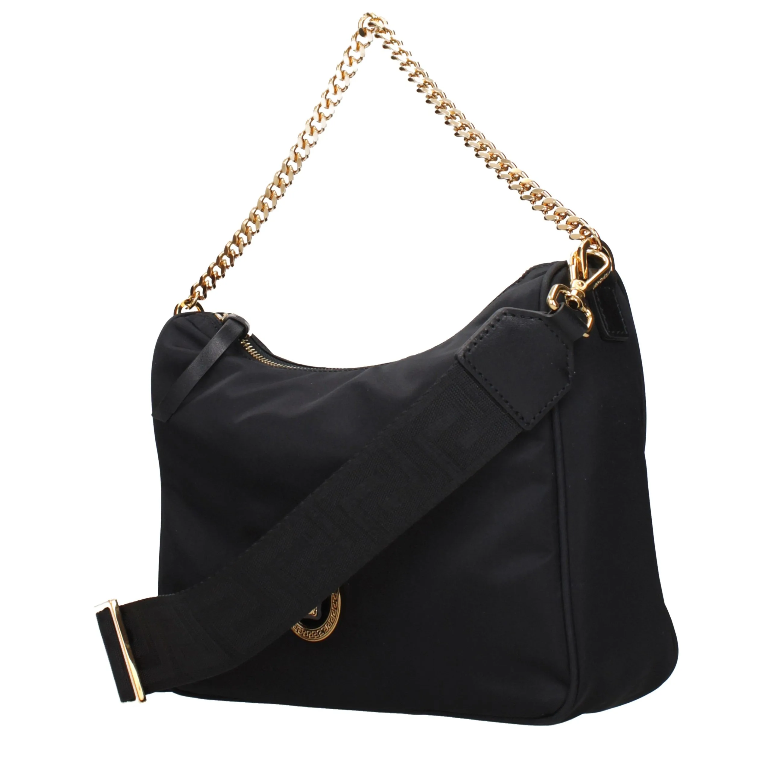 Black Fabric Handbag - Image 2