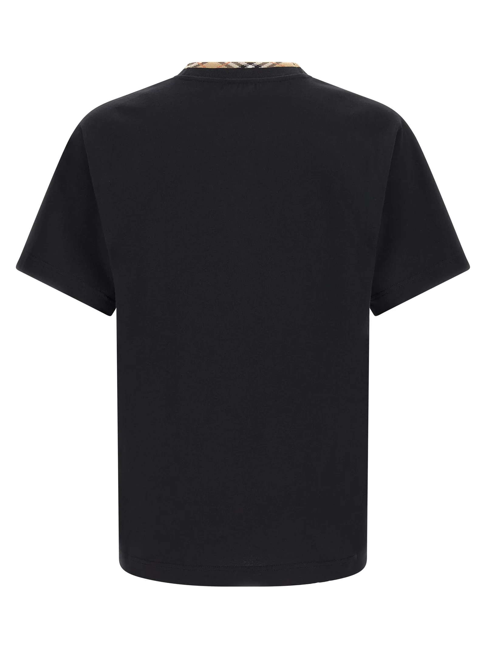 Black Cotton T-Shirt - Image 2