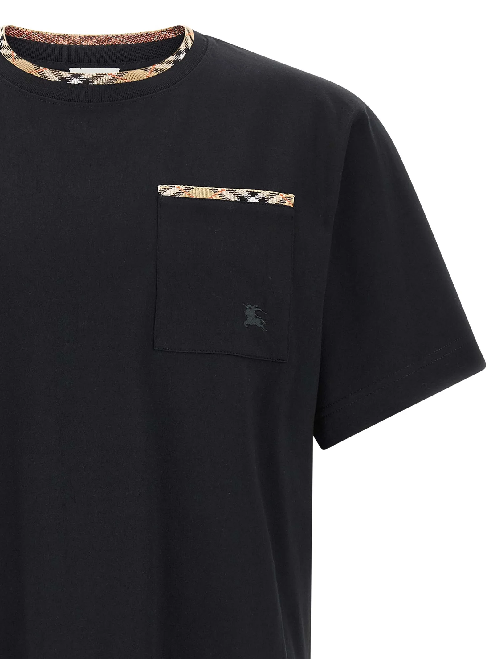 Black Cotton T-Shirt - Image 3