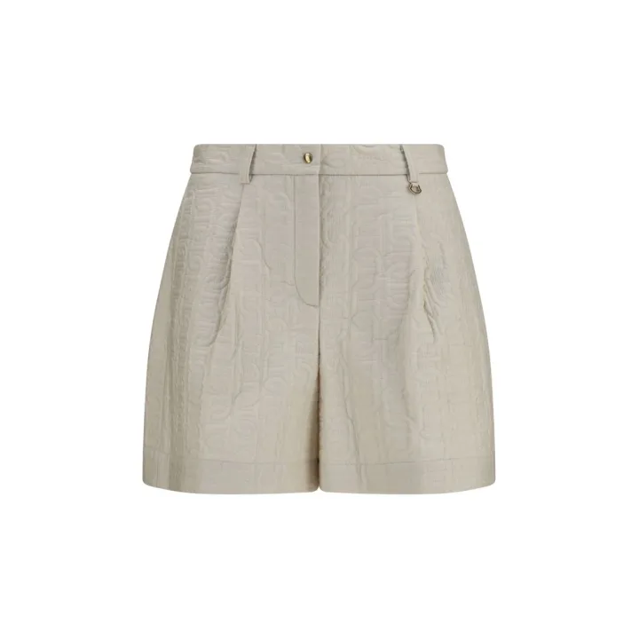 Beige Polyamide Bermuda Shorts