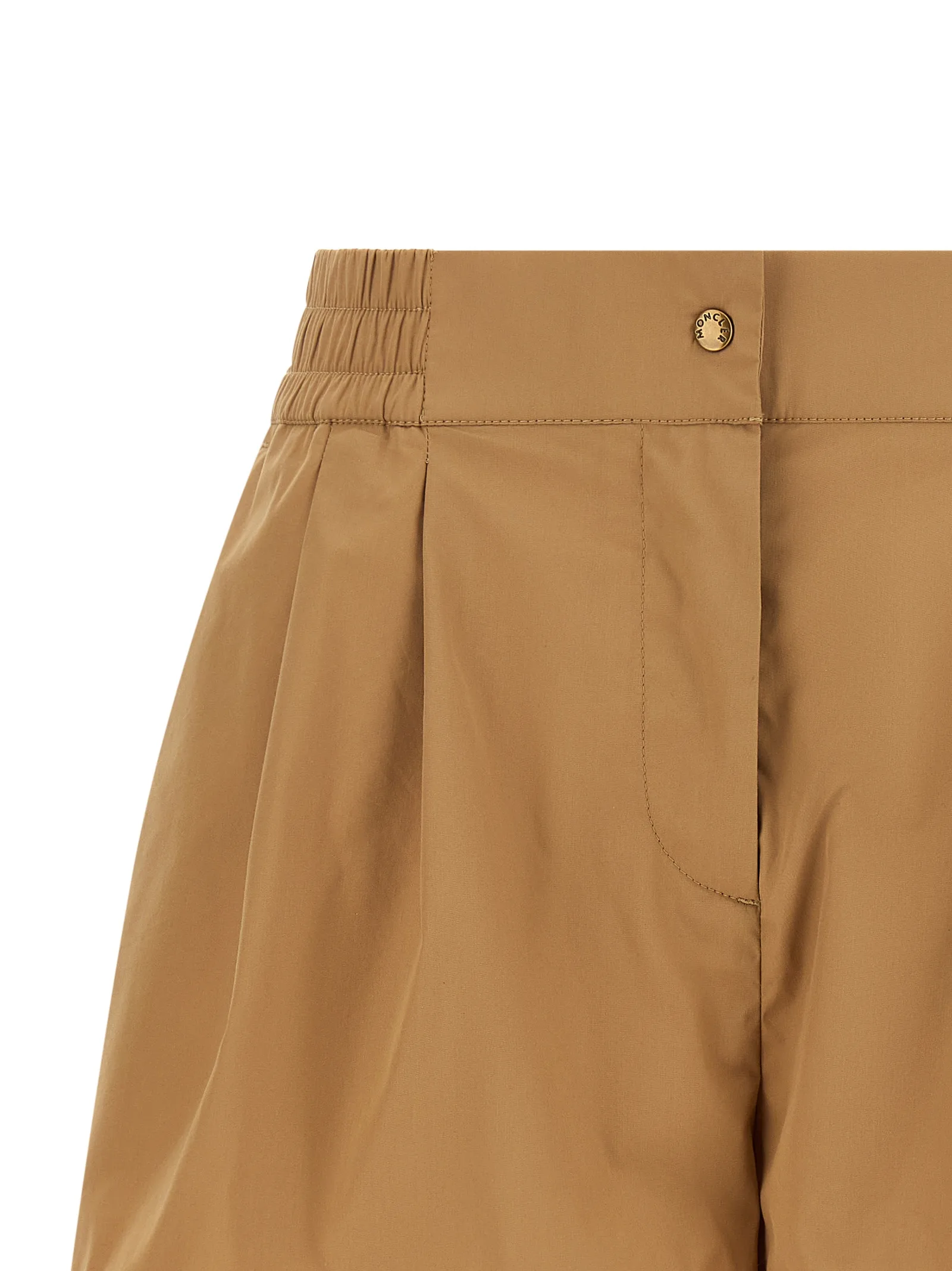 Beige Nylon Bermuda Shorts - Image 3