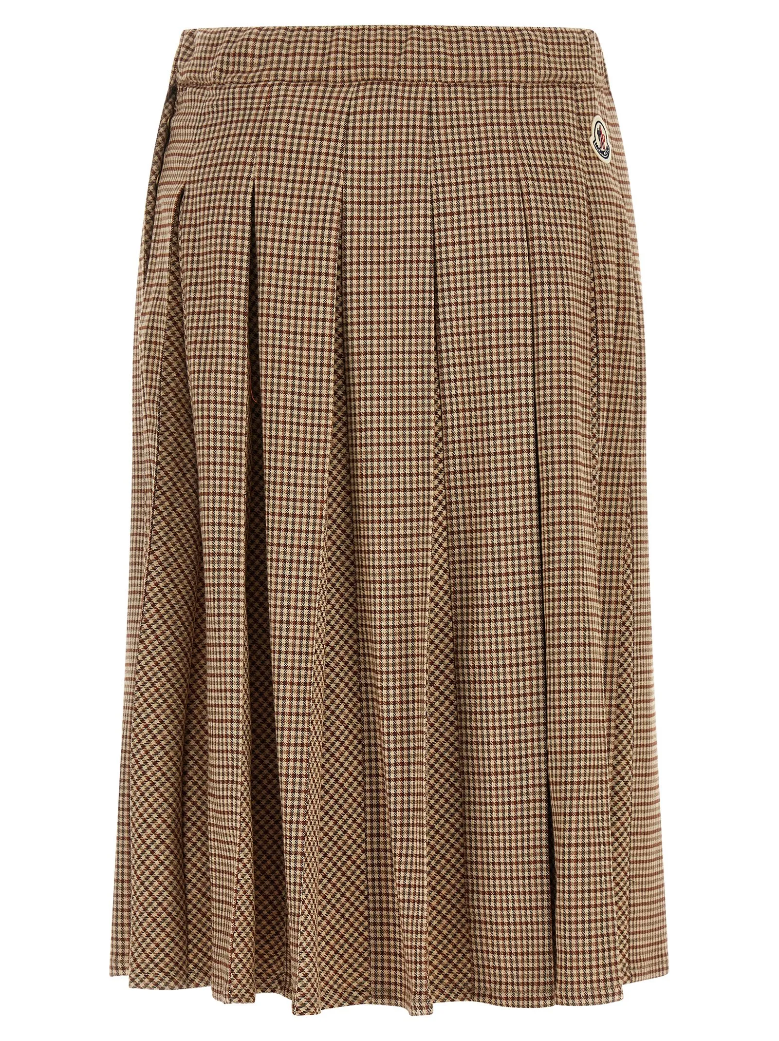 Beige Viscose Midi Skirt - Image 2