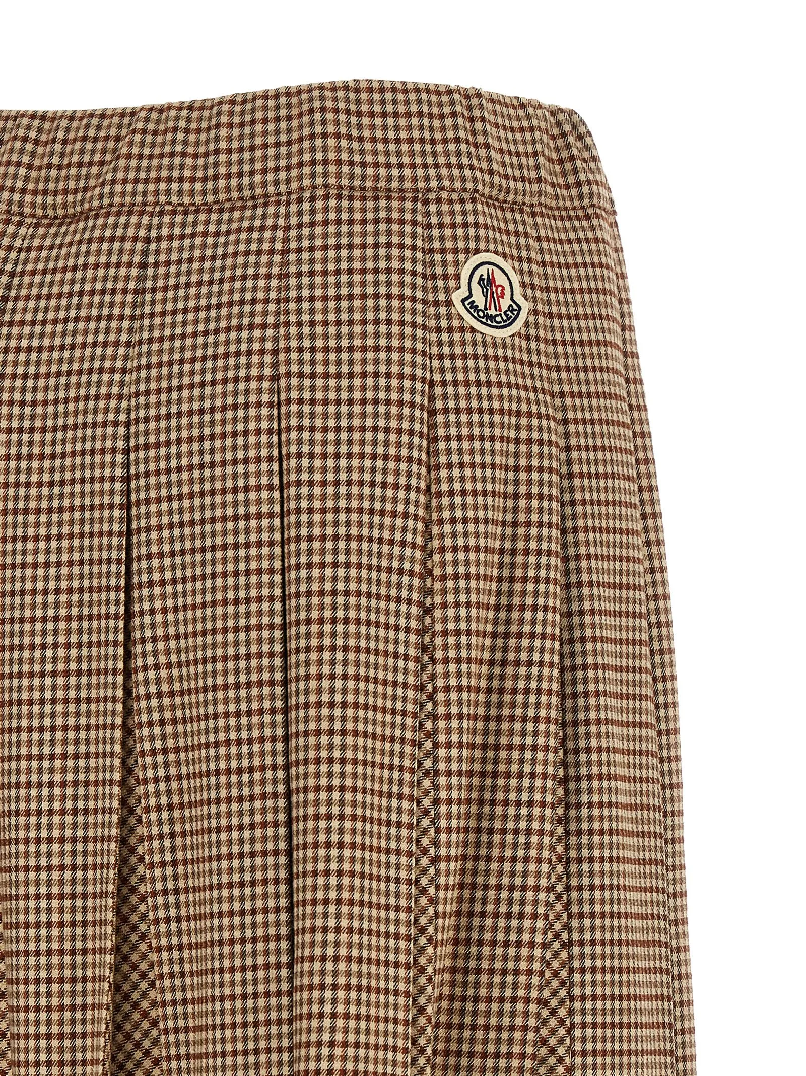 Beige Viscose Midi Skirt - Image 4