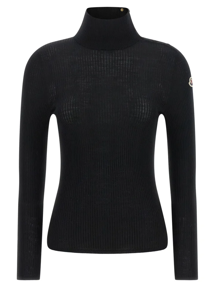 Black Virgin Wool Cardigan