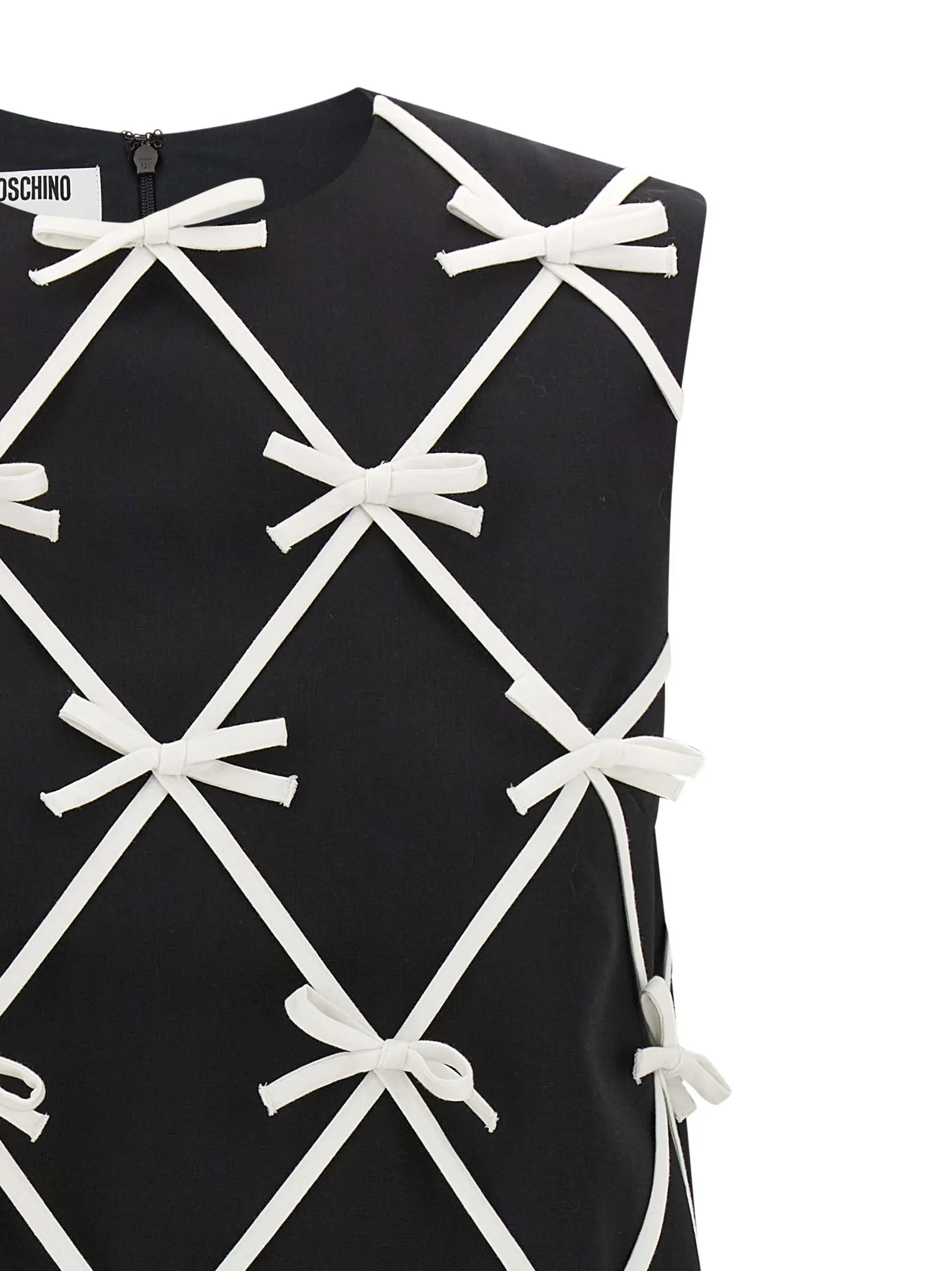 Bicolor Virgin Wool Short Dress - Image 3
