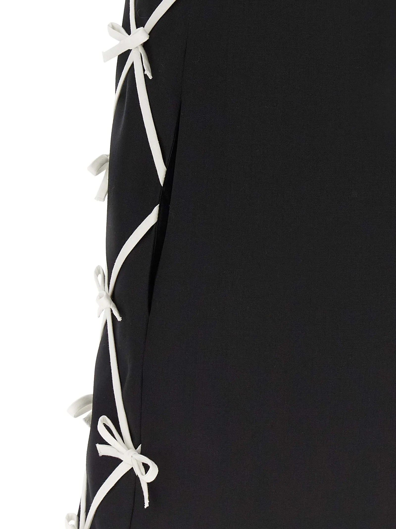 Bicolor Virgin Wool Short Dress - Image 4