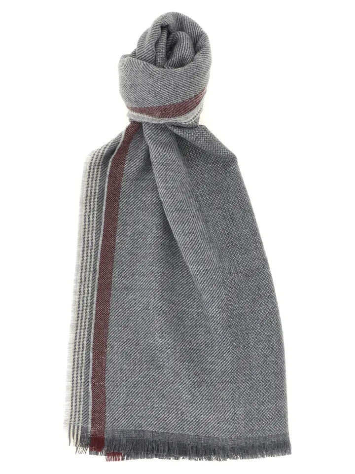 Gray Wool Scarf