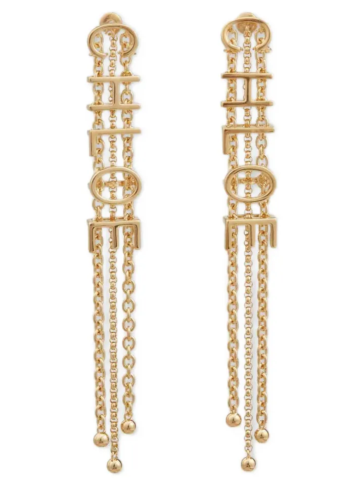 Gold Brass Earrings
