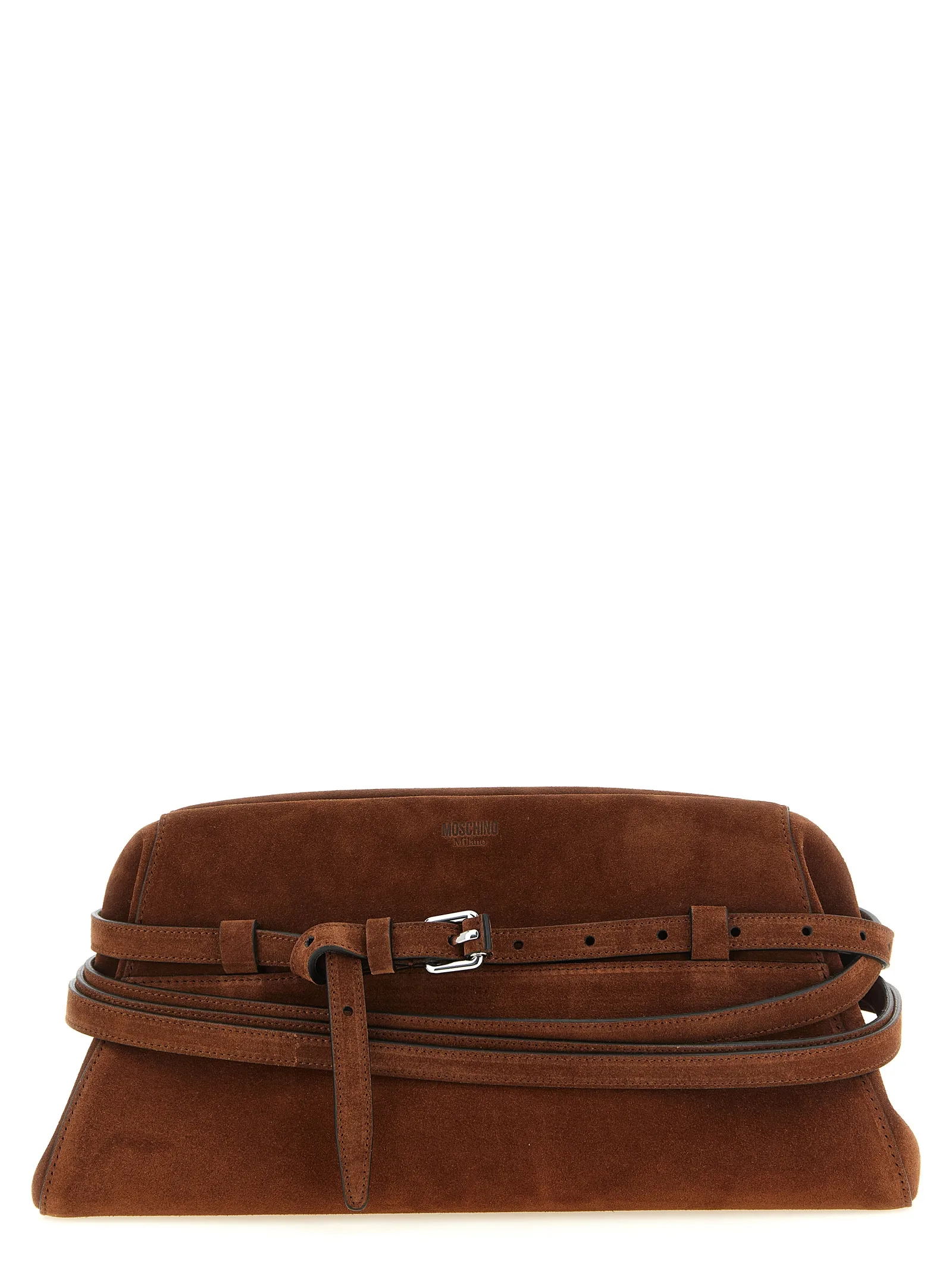 Brown Calfskin Clutch Bag