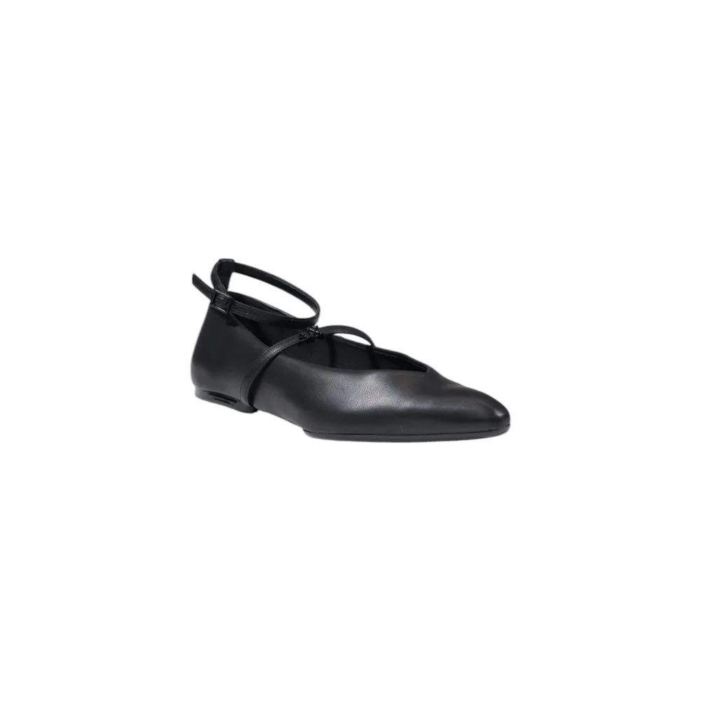 Black Polyester Platform Pumps - Image 2