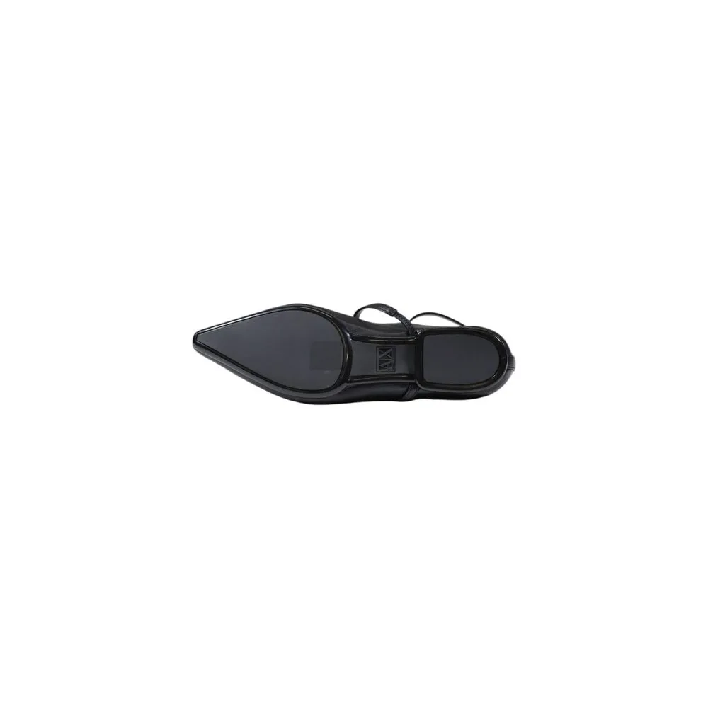 Black Polyester Platform Pumps - Image 5