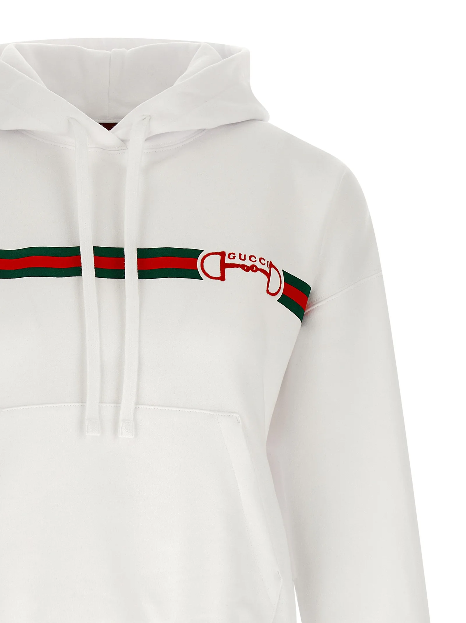 White Cotton Hoodie - Image 3
