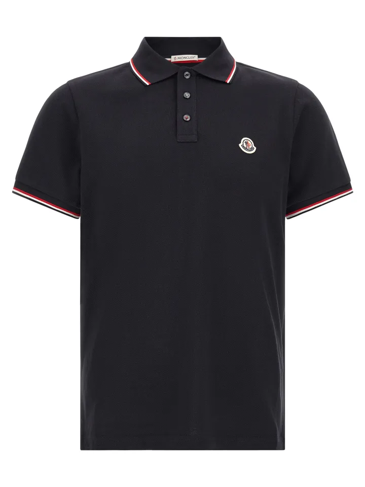 Blue Cotton Polo Shirt