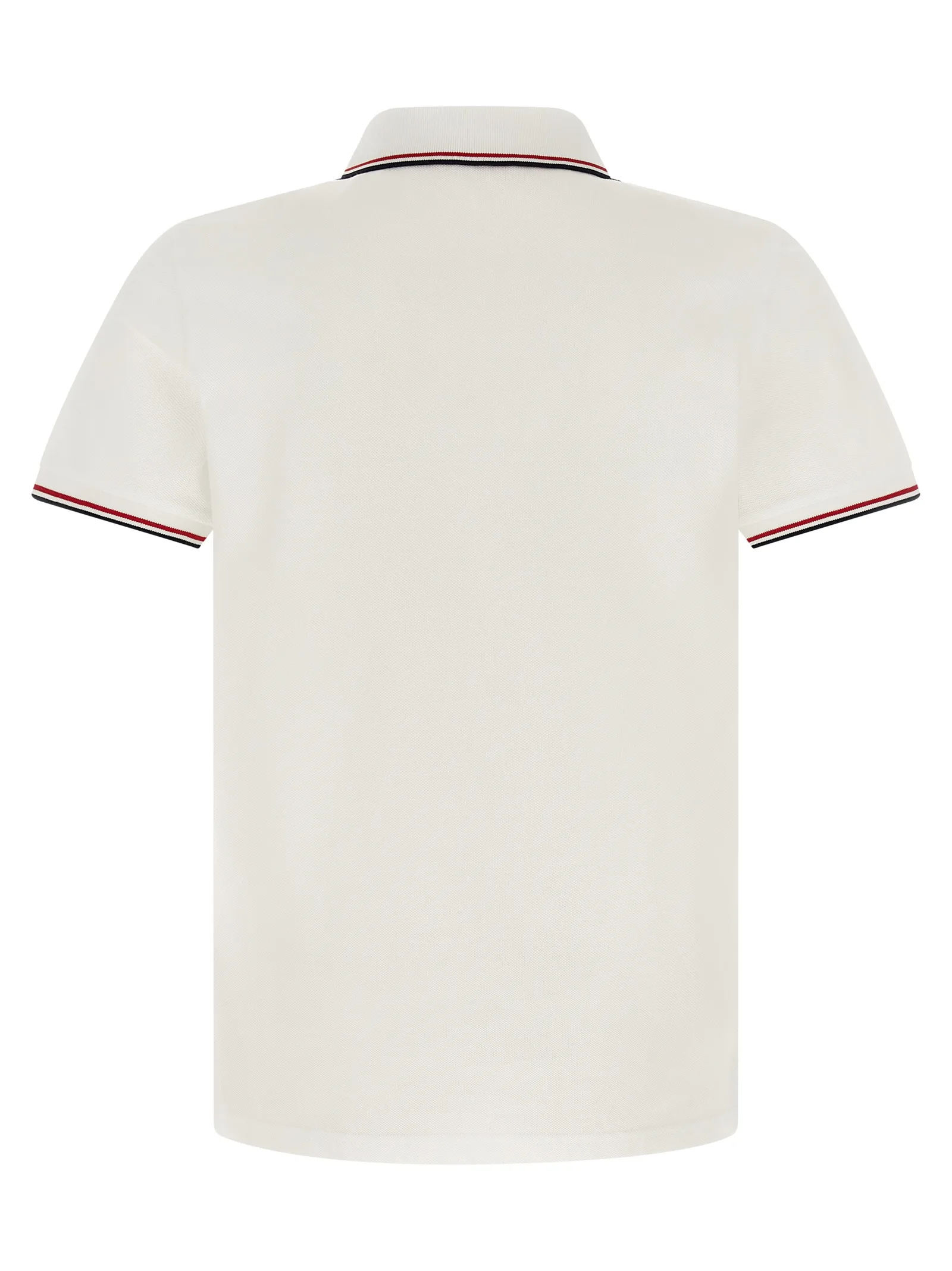 White Cotton Polo Shirt - Image 2